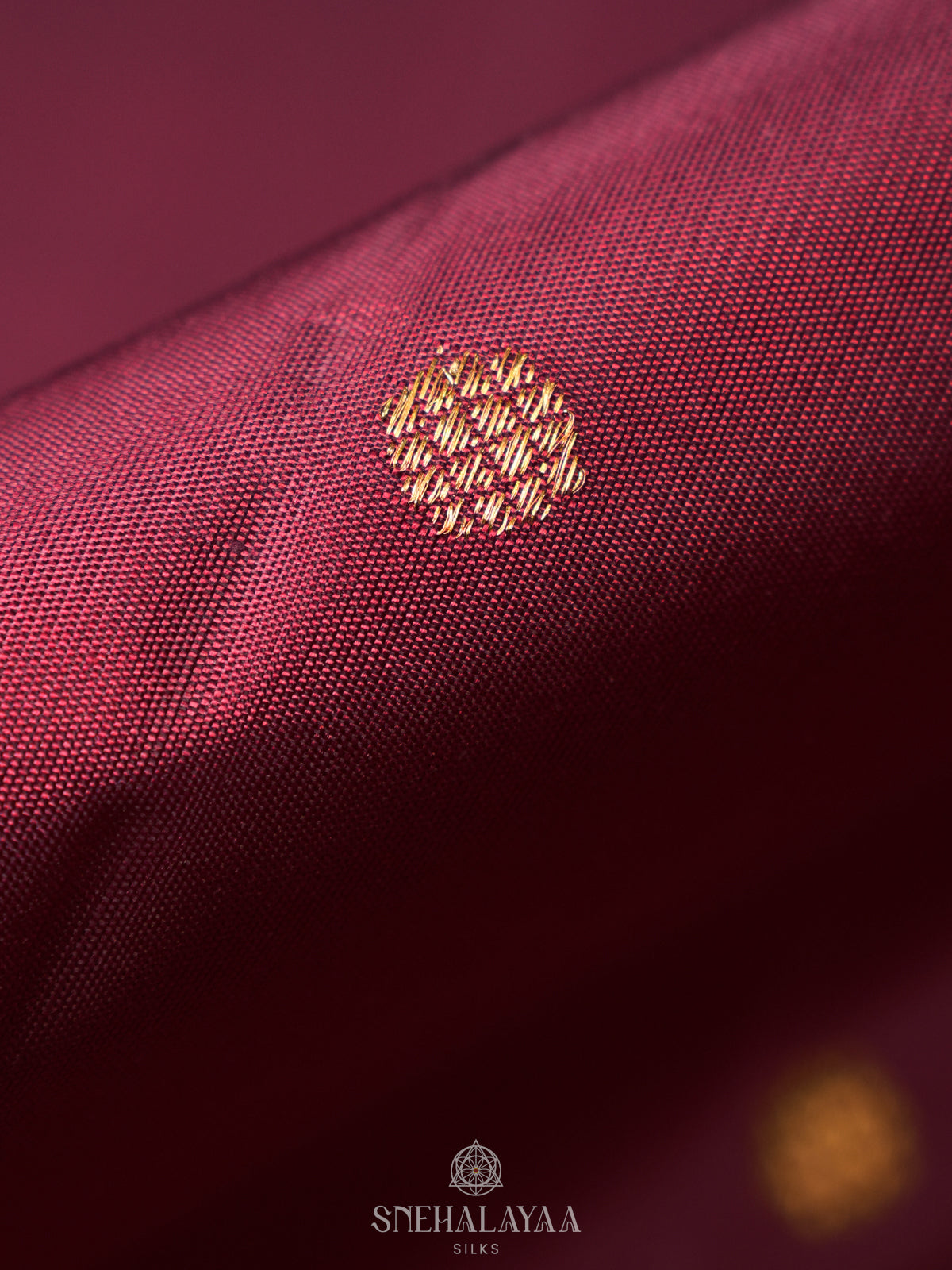 Burgundy Kanjivaram Silk Saree