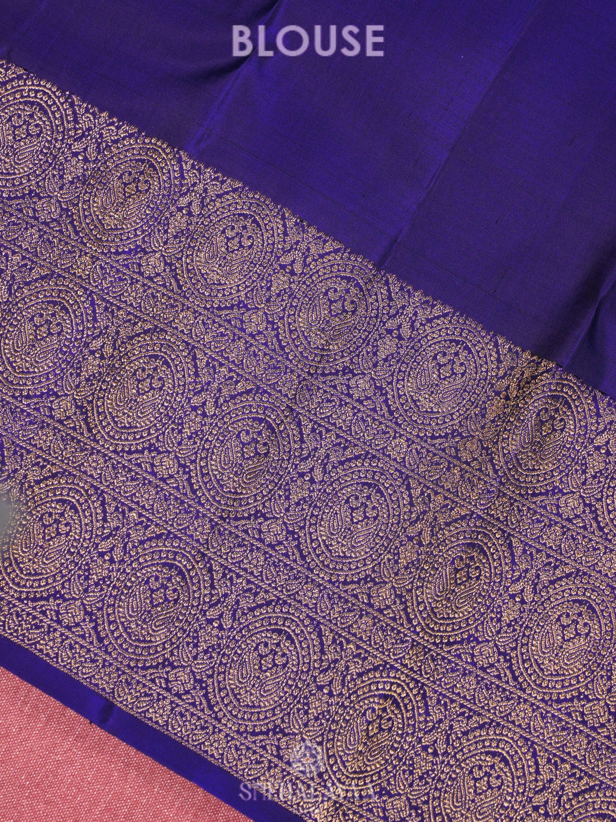 Navy Blue Kanjivaram Silk Saree