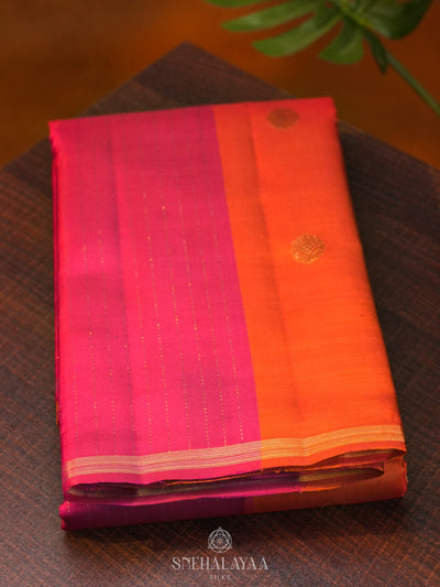 Pink Kanjivaram Silk Saree