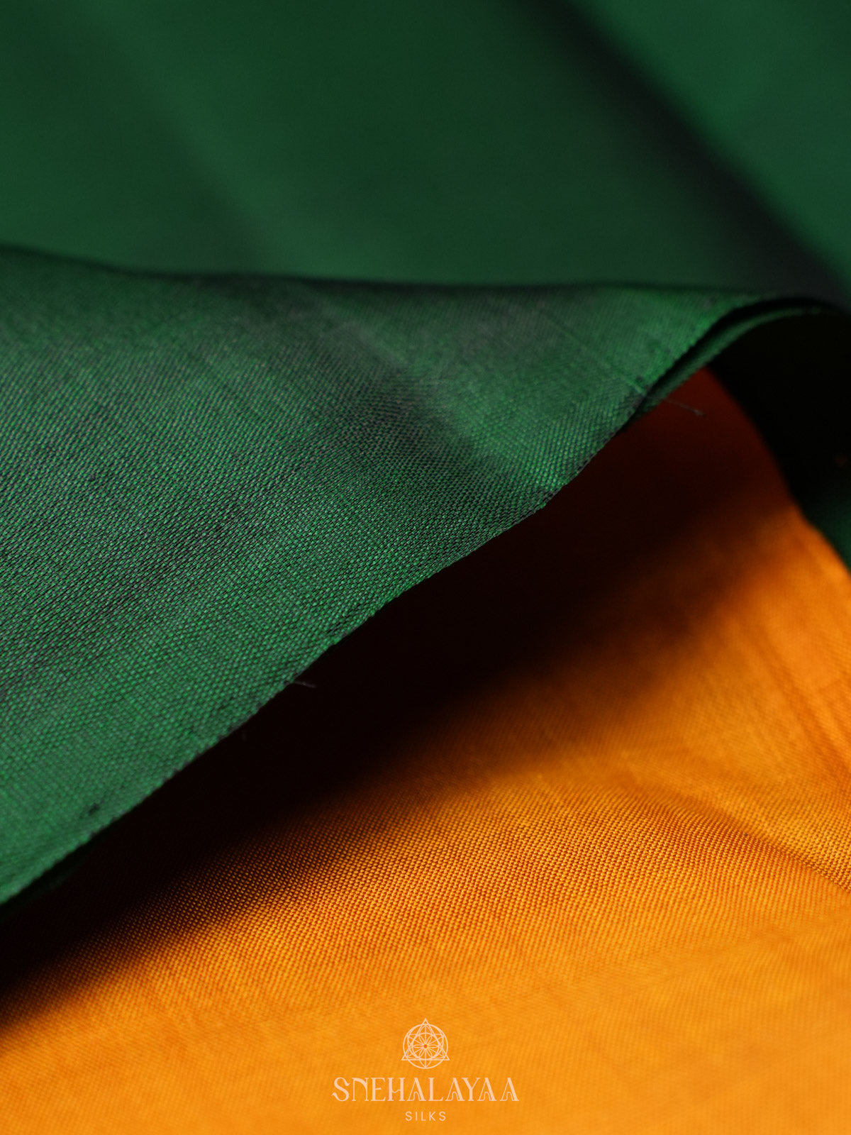 Emerald Green Kanjivaram Silk Saree