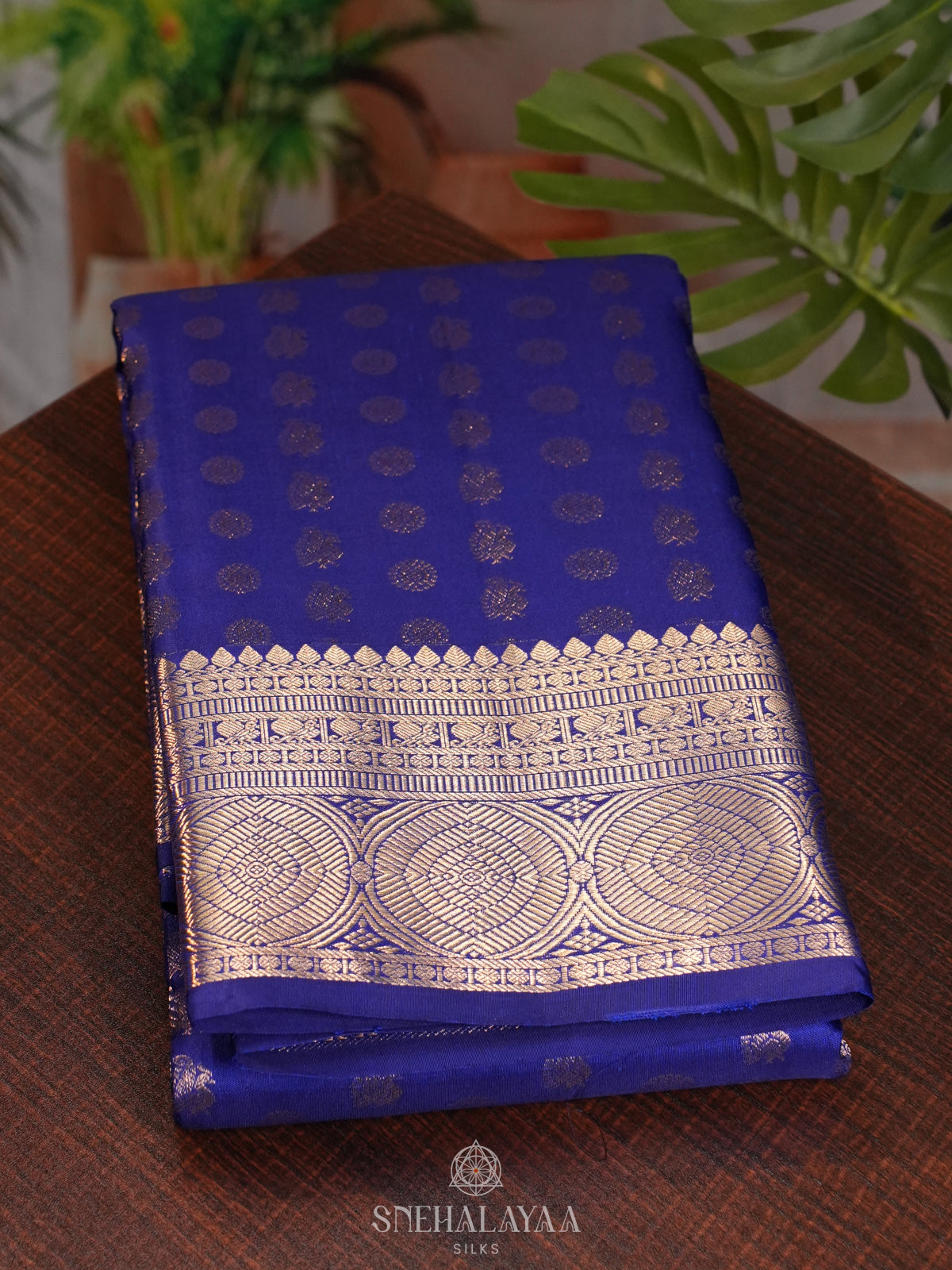 Royal Blue Kanjivaram Silk Saree