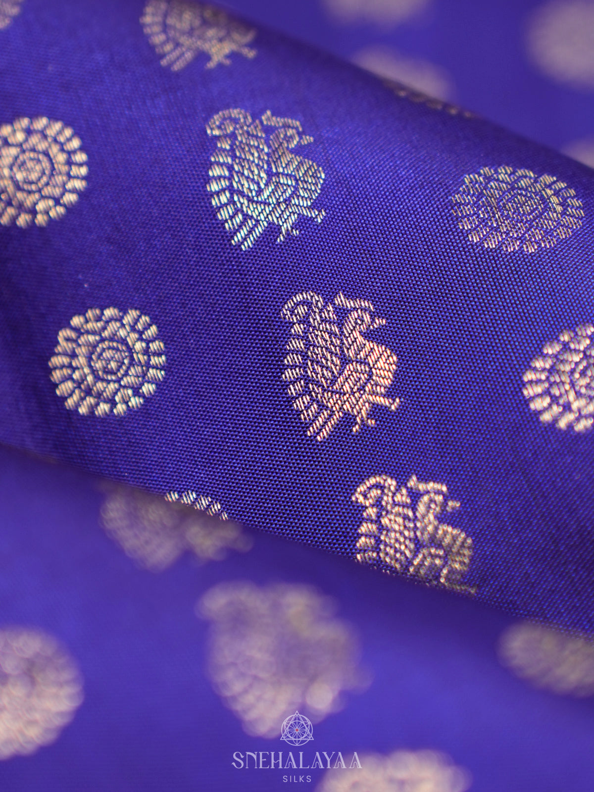 Royal Blue Kanjivaram Silk Saree