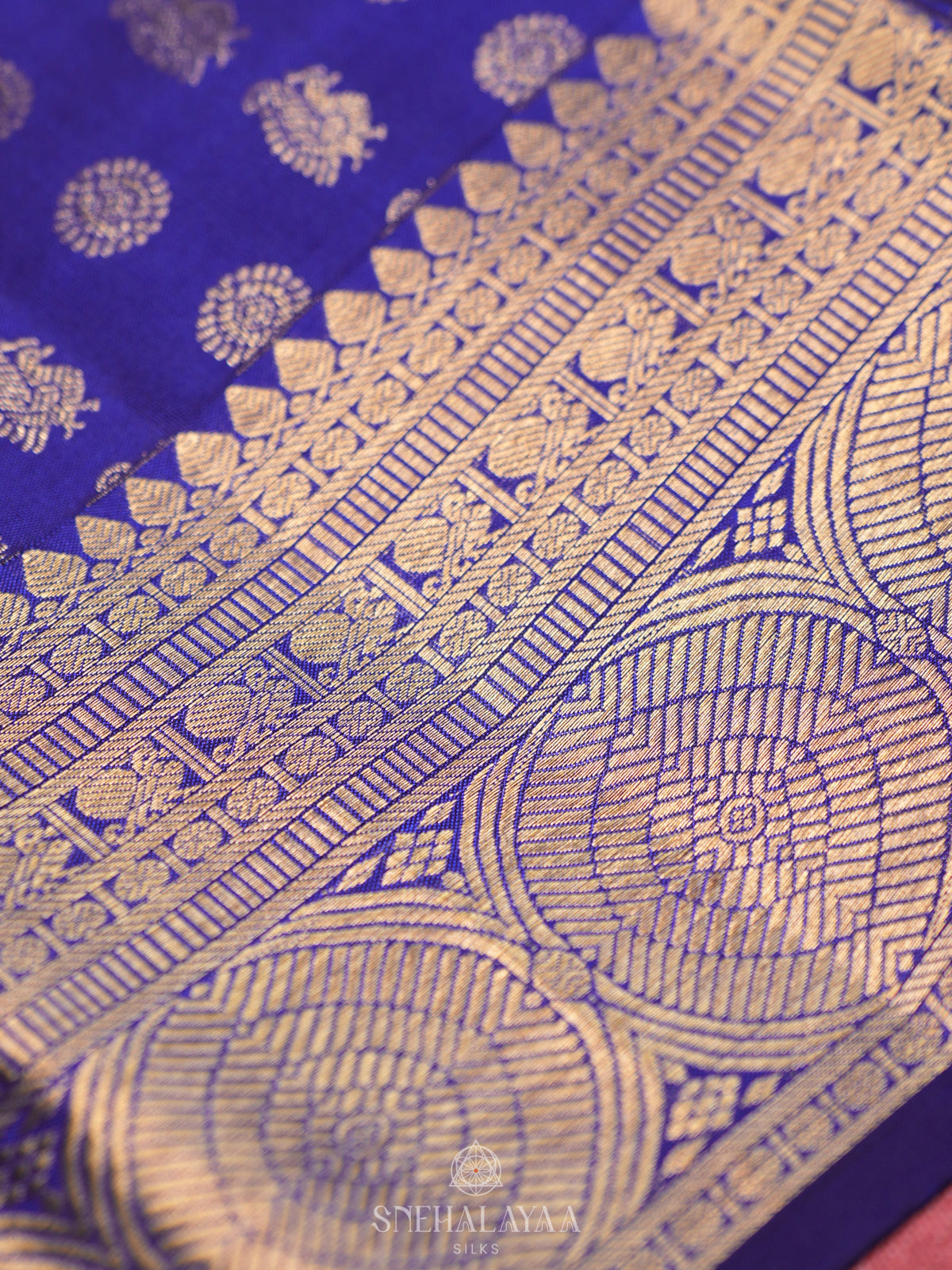 Royal Blue Kanjivaram Silk Saree