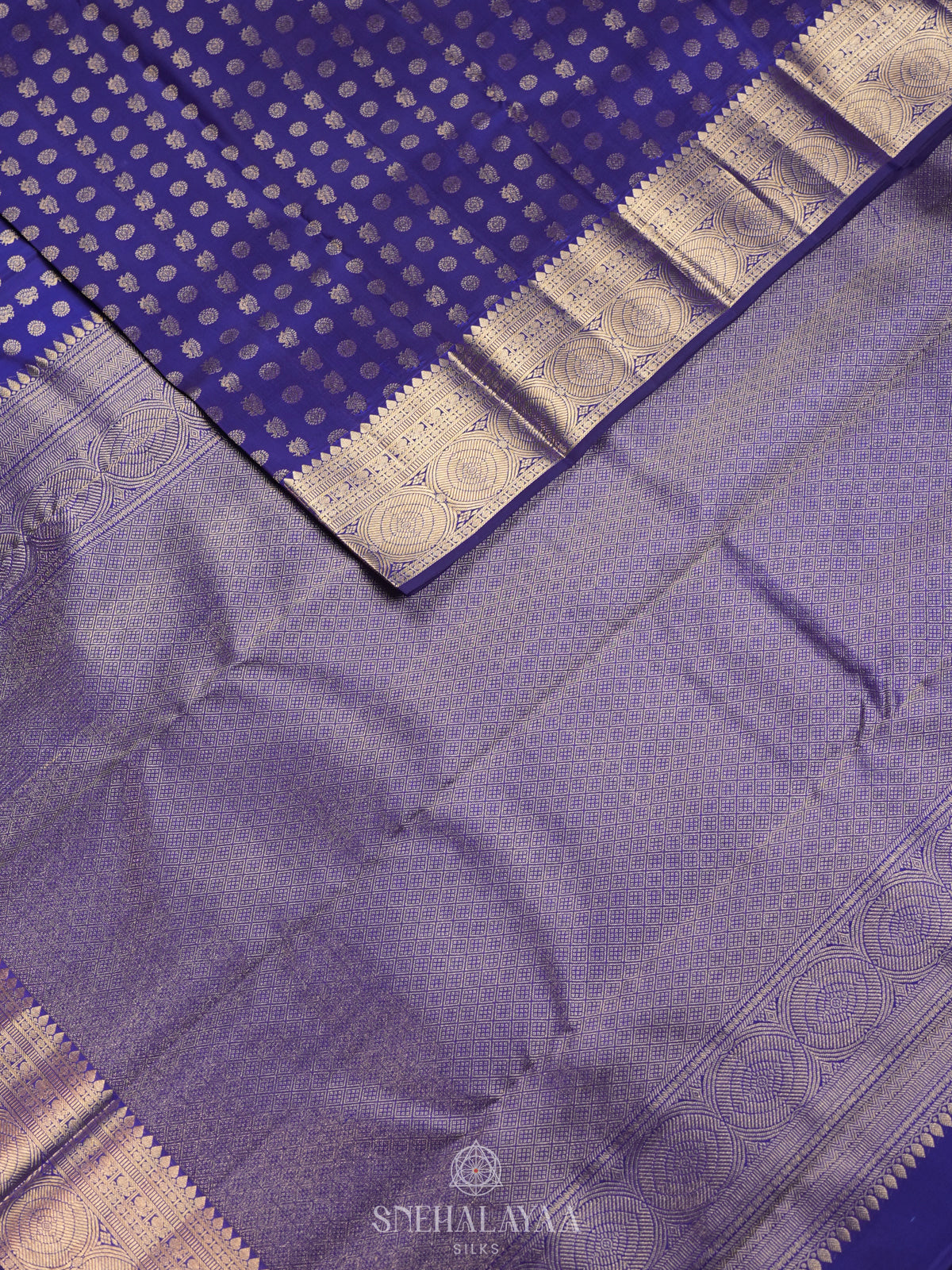 Royal Blue Kanjivaram Silk Saree