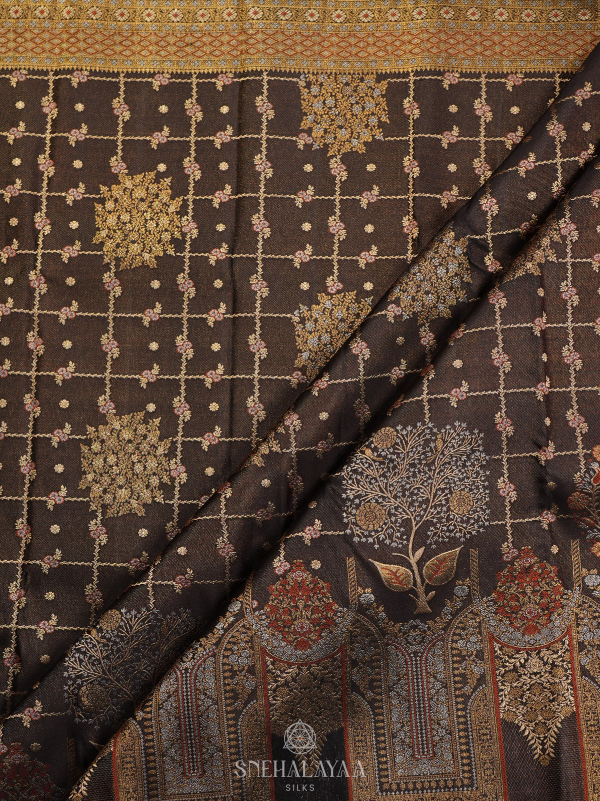 Black Kanjivaram Silk Saree
