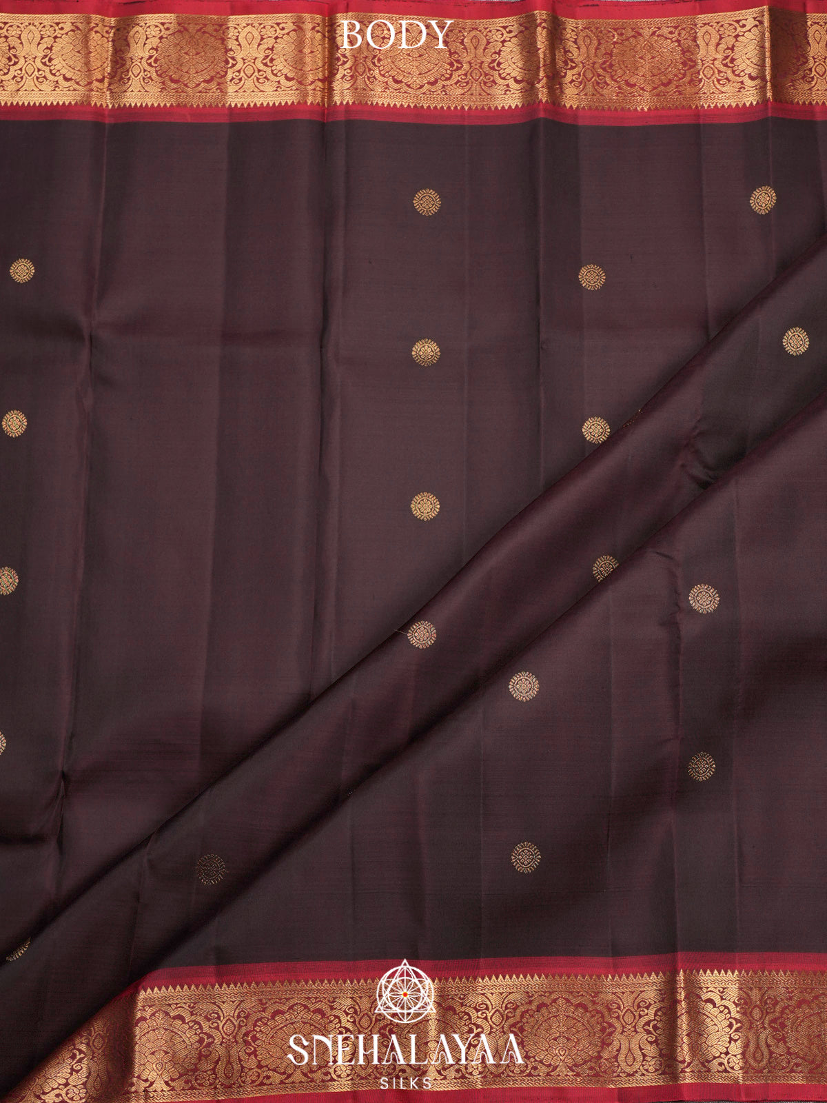 Coffee Brown Kanjivaram Silk Saree