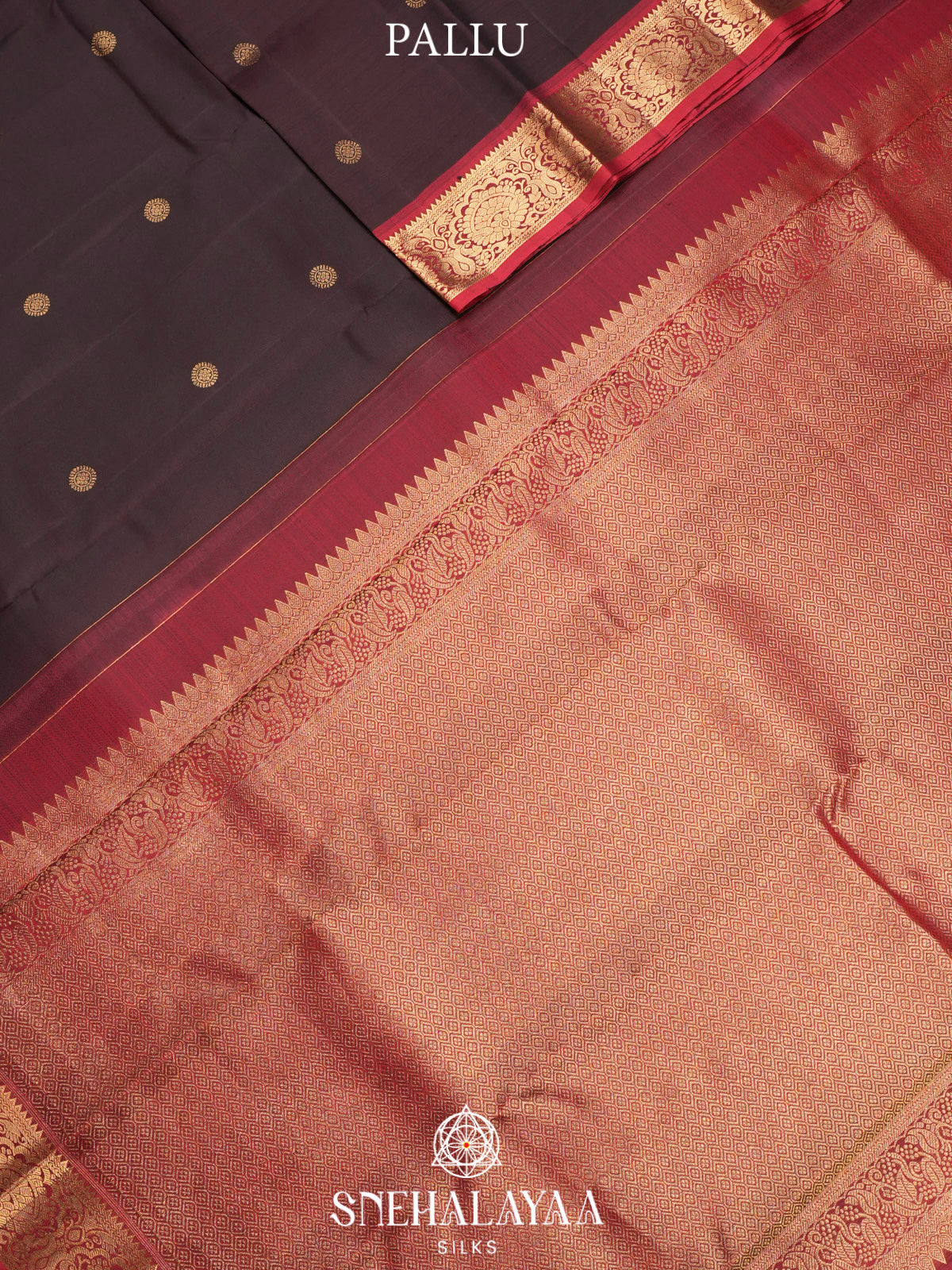 Coffee Brown Kanjivaram Silk Saree