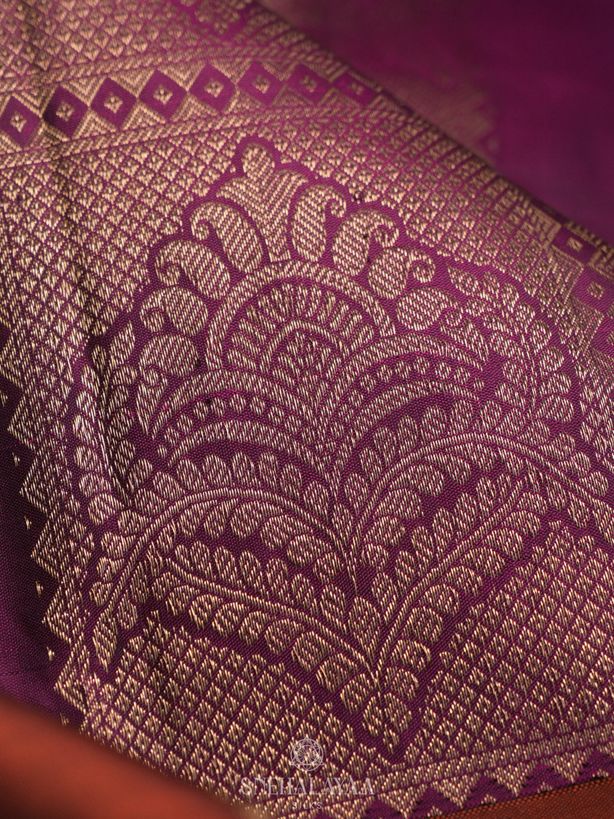 Magenta Kanjivaram Silk Saree