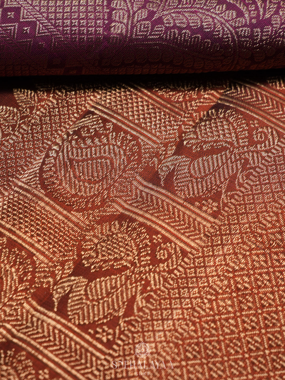 Magenta Kanjivaram Silk Saree