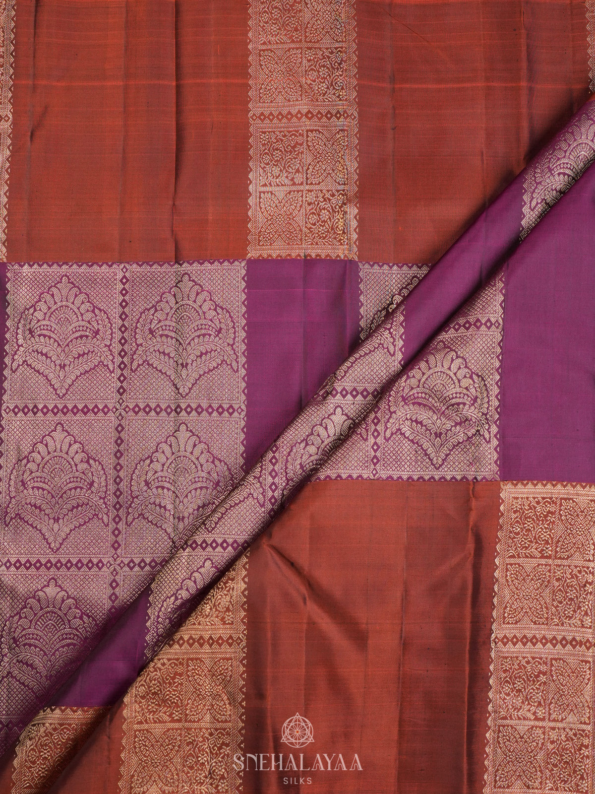 Magenta Kanjivaram Silk Saree
