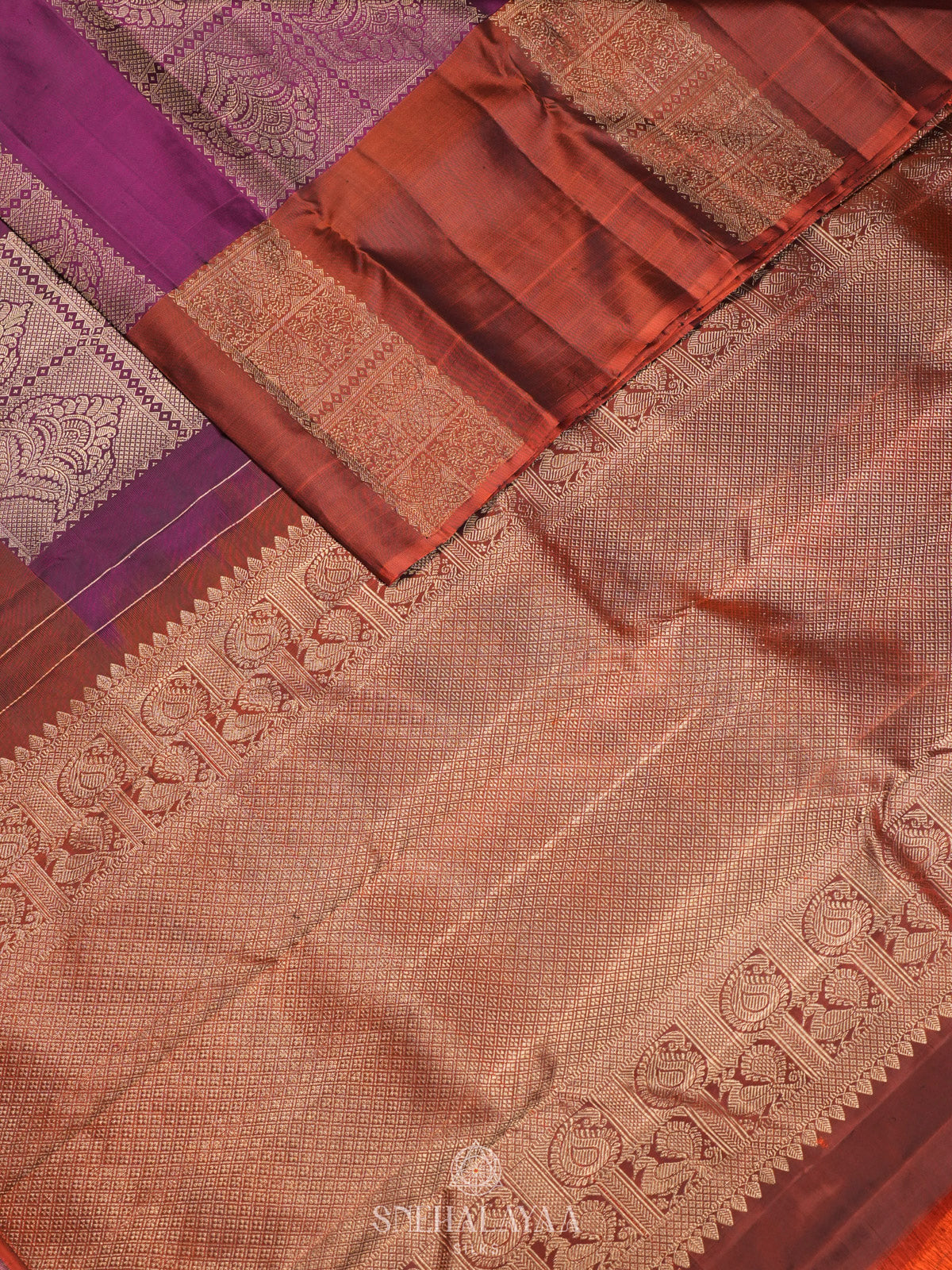 Magenta Kanjivaram Silk Saree