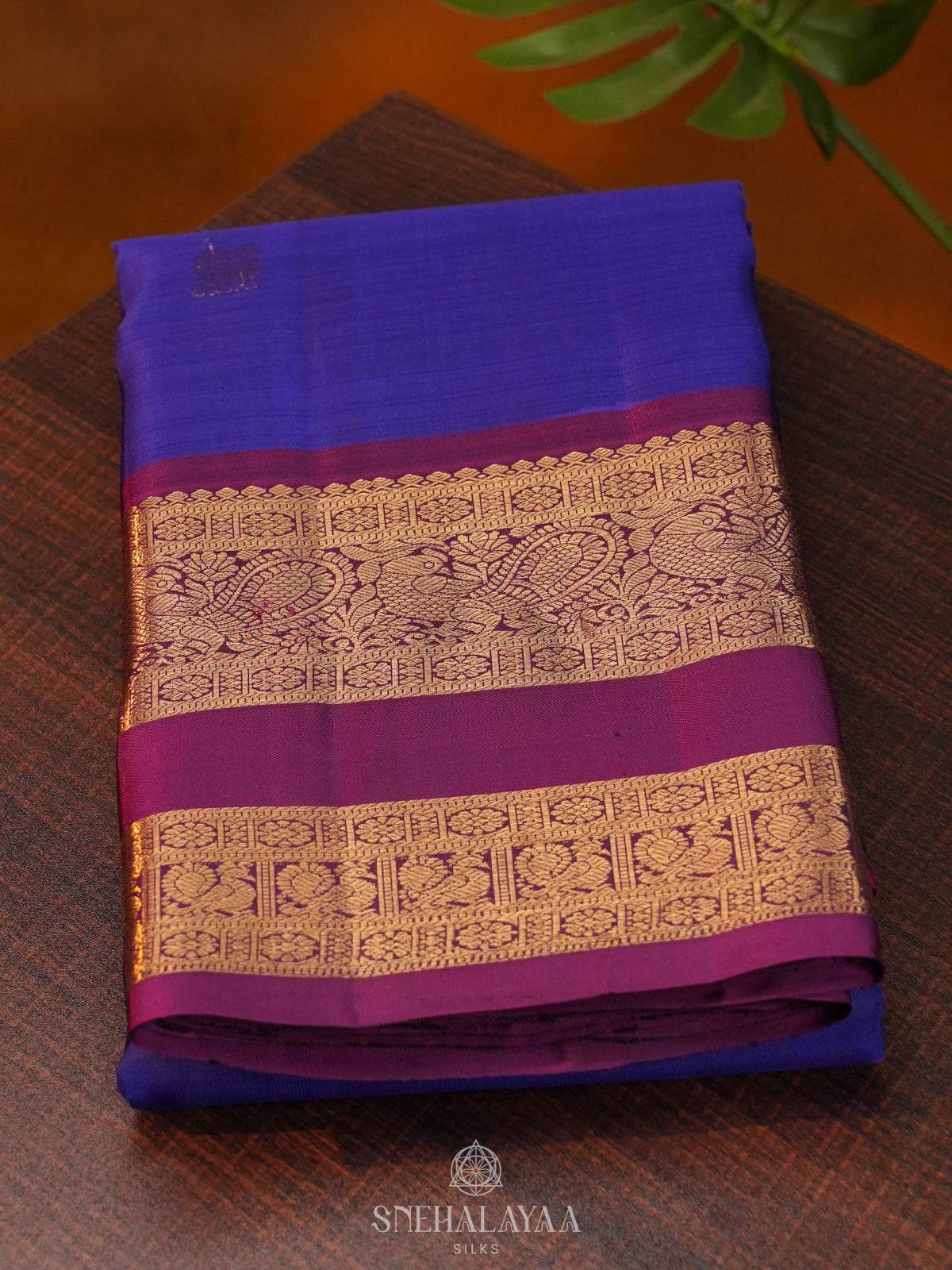 Purple Kanjivaram Silk Saree