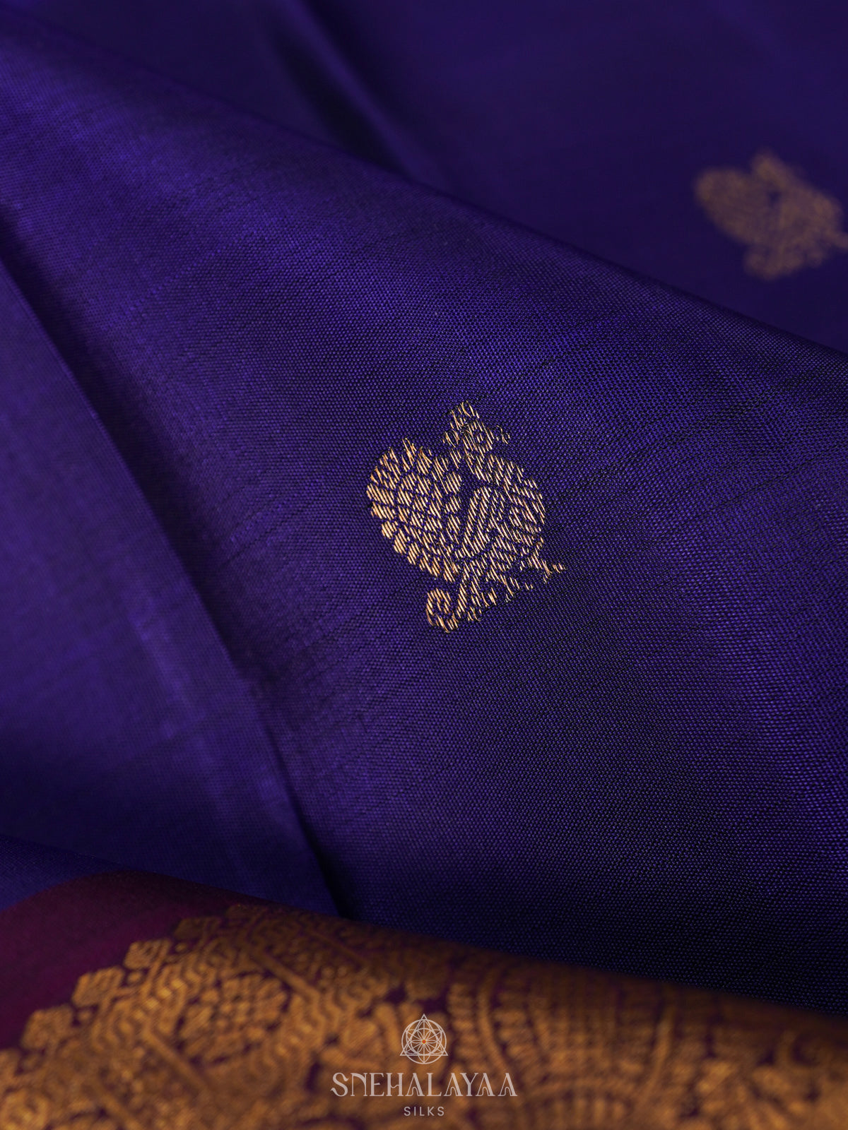 Purple Kanjivaram Silk Saree