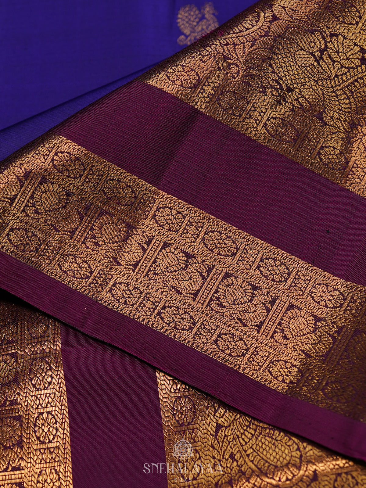 Purple Kanjivaram Silk Saree