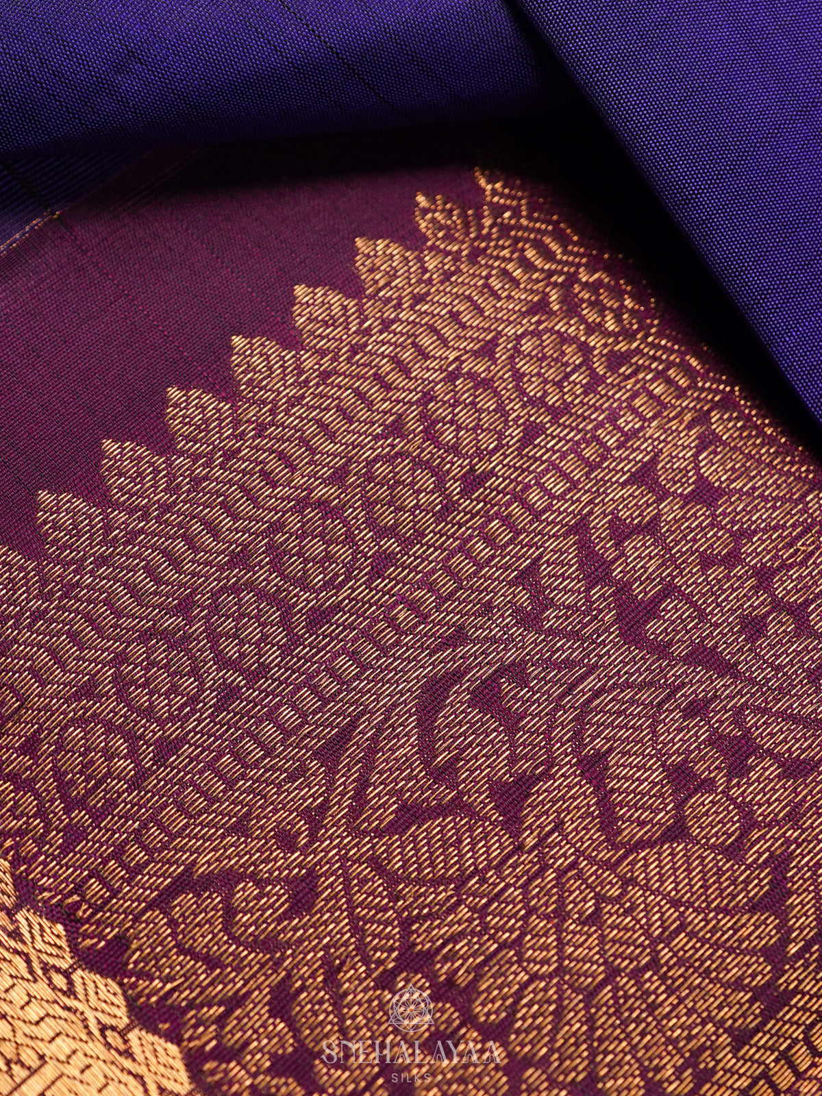 Purple Kanjivaram Silk Saree