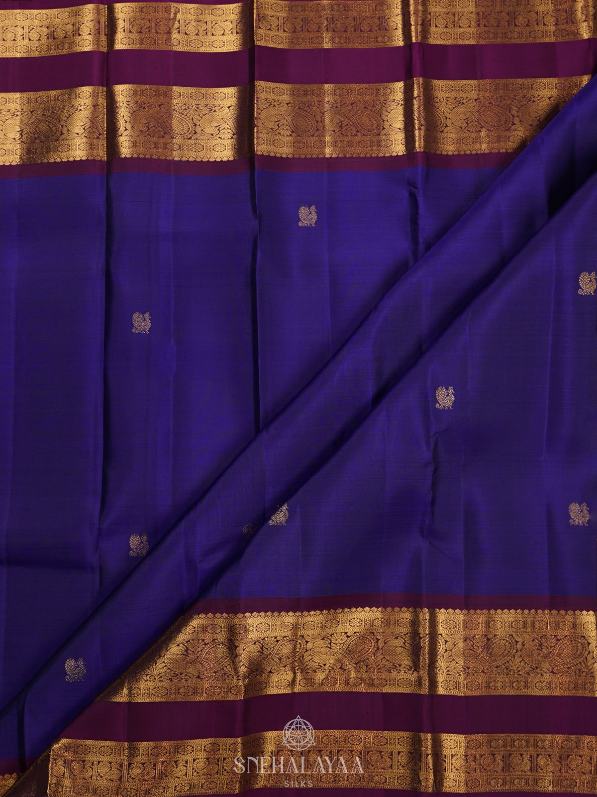 Purple Kanjivaram Silk Saree