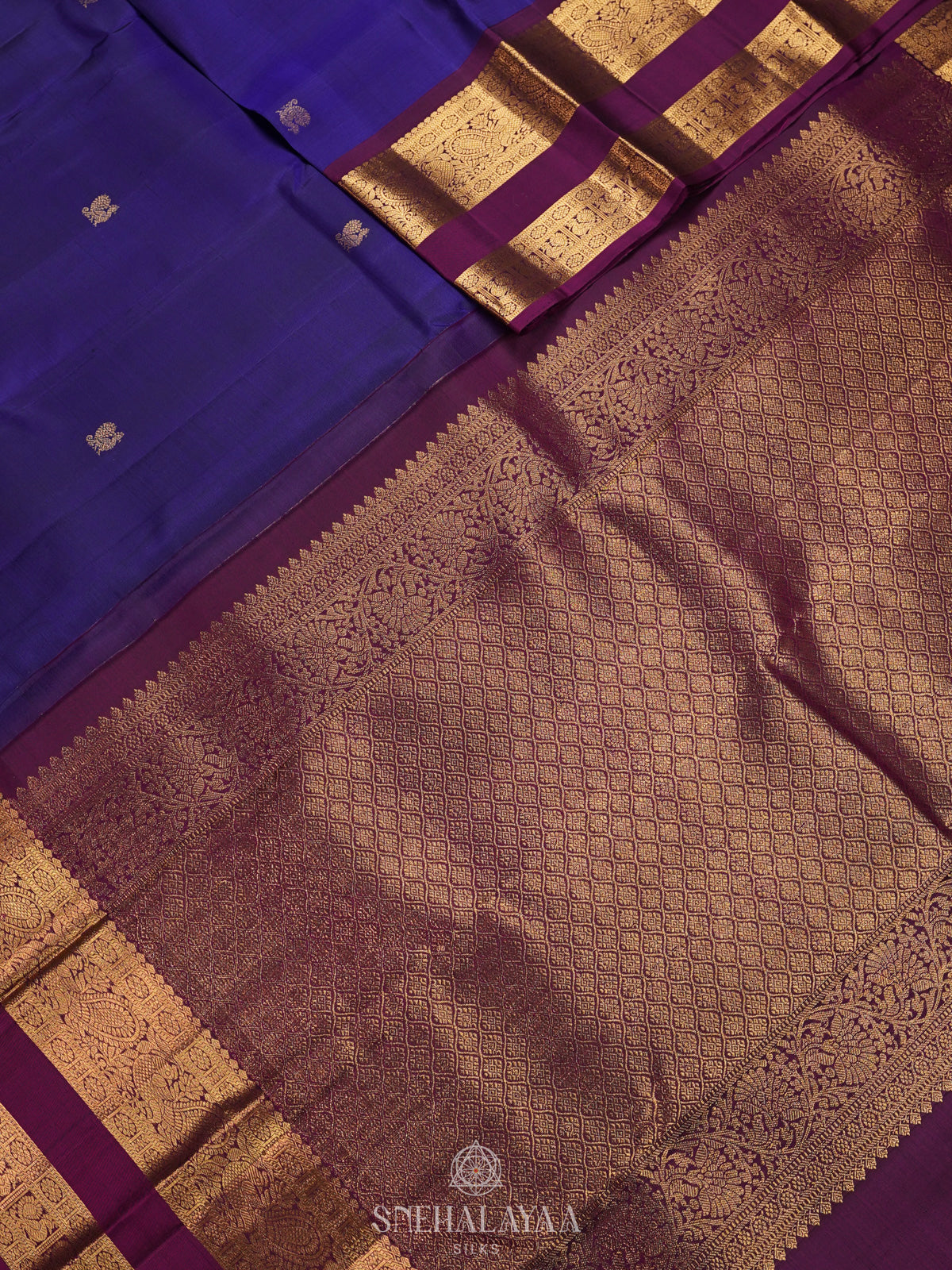 Purple Kanjivaram Silk Saree