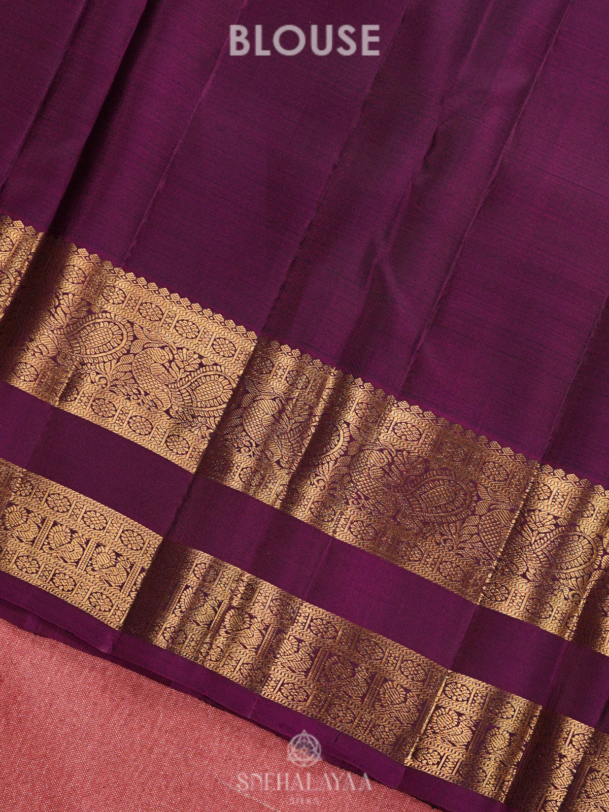 Purple Kanjivaram Silk Saree