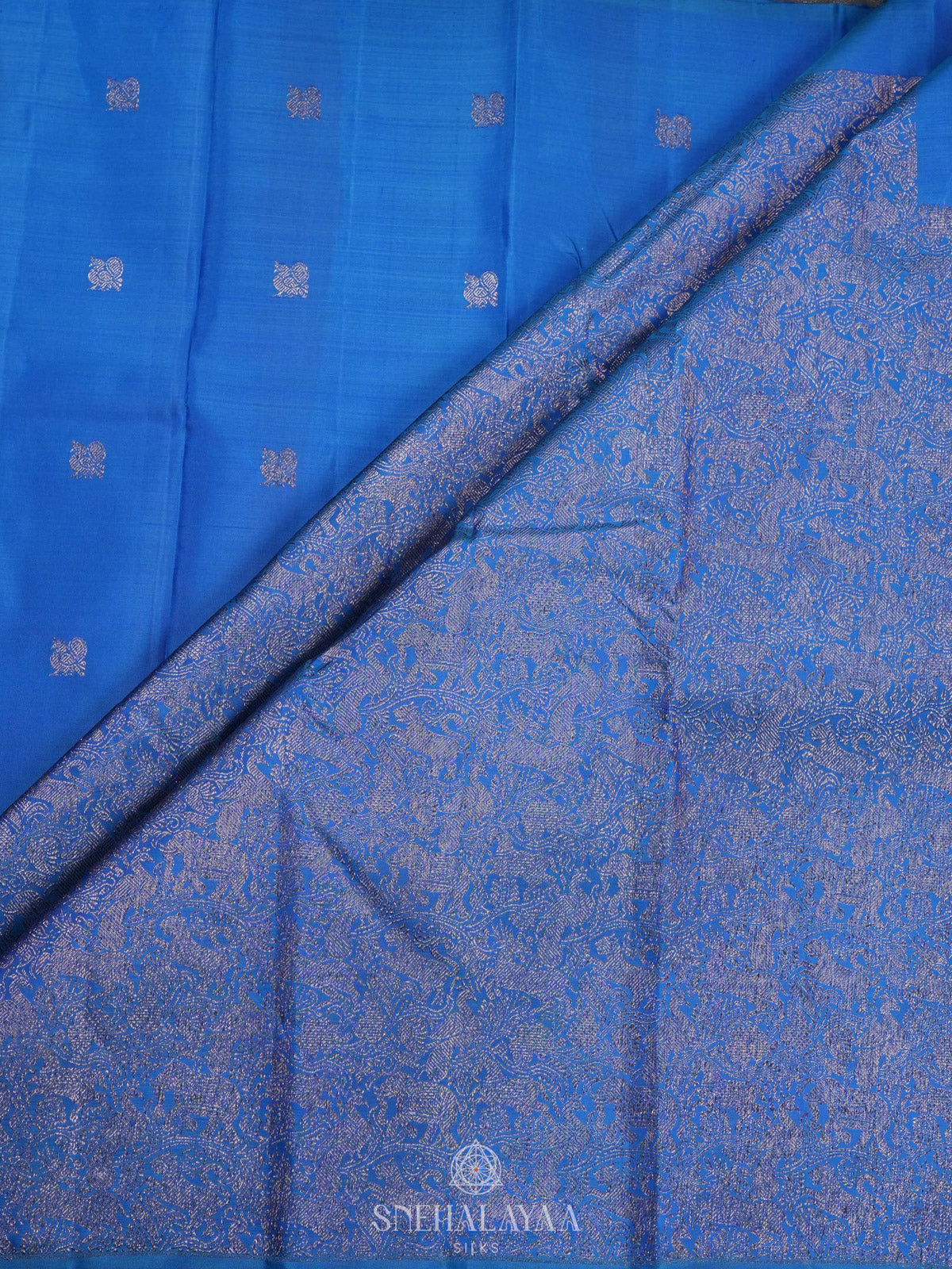 Blue Kanjivaram Silk Saree