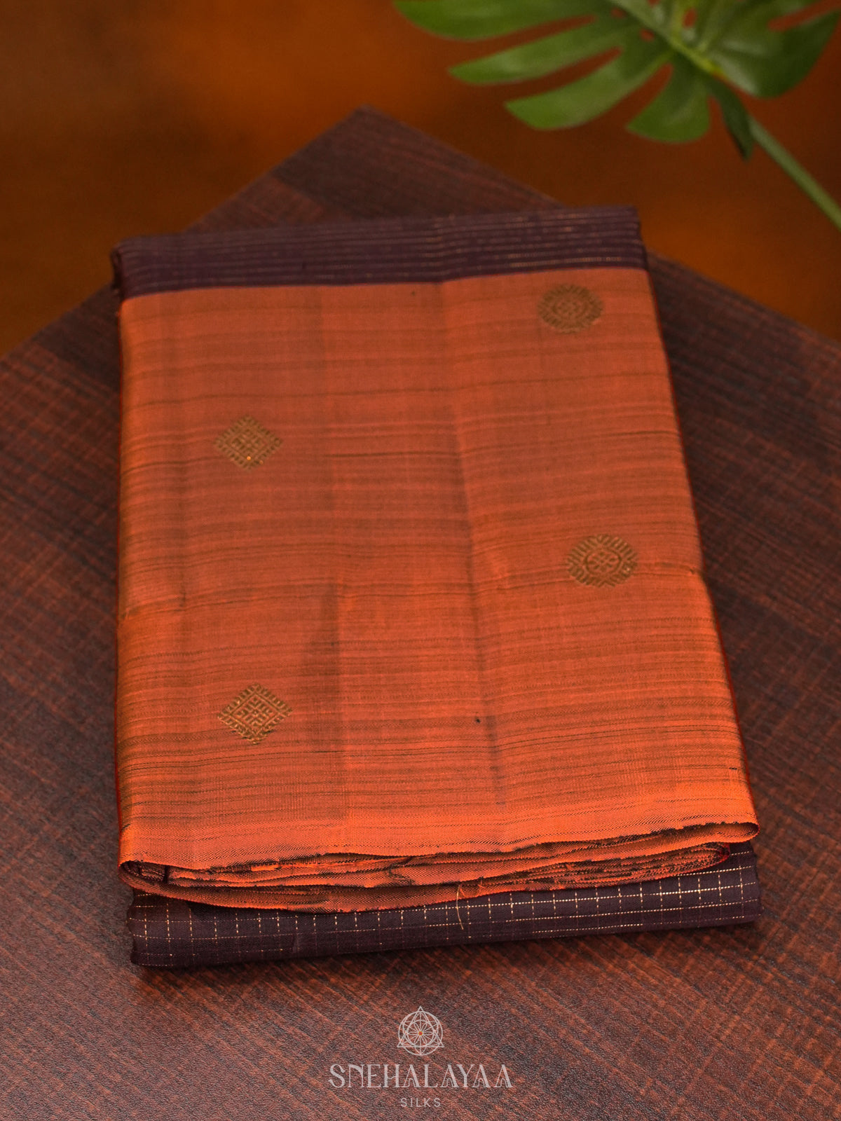 Burgundy Kanjivaram Silk Saree