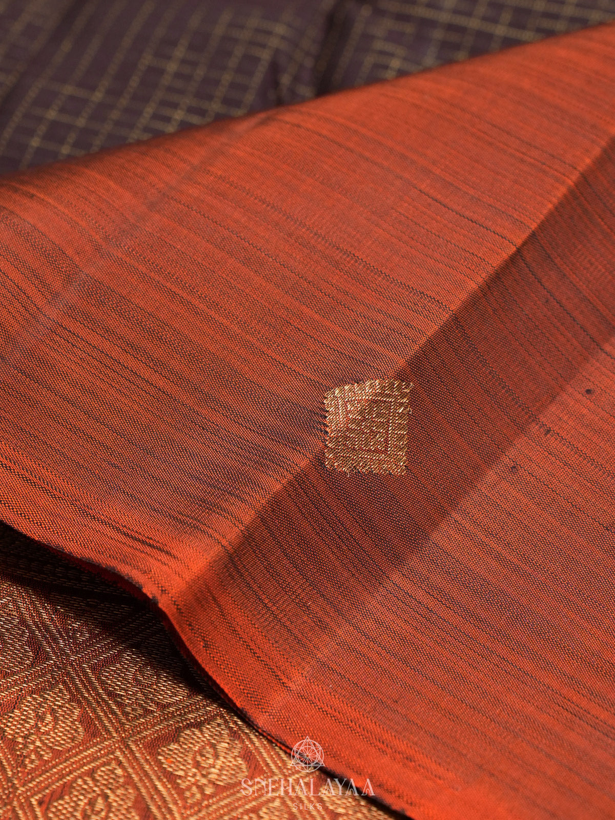 Burgundy Kanjivaram Silk Saree