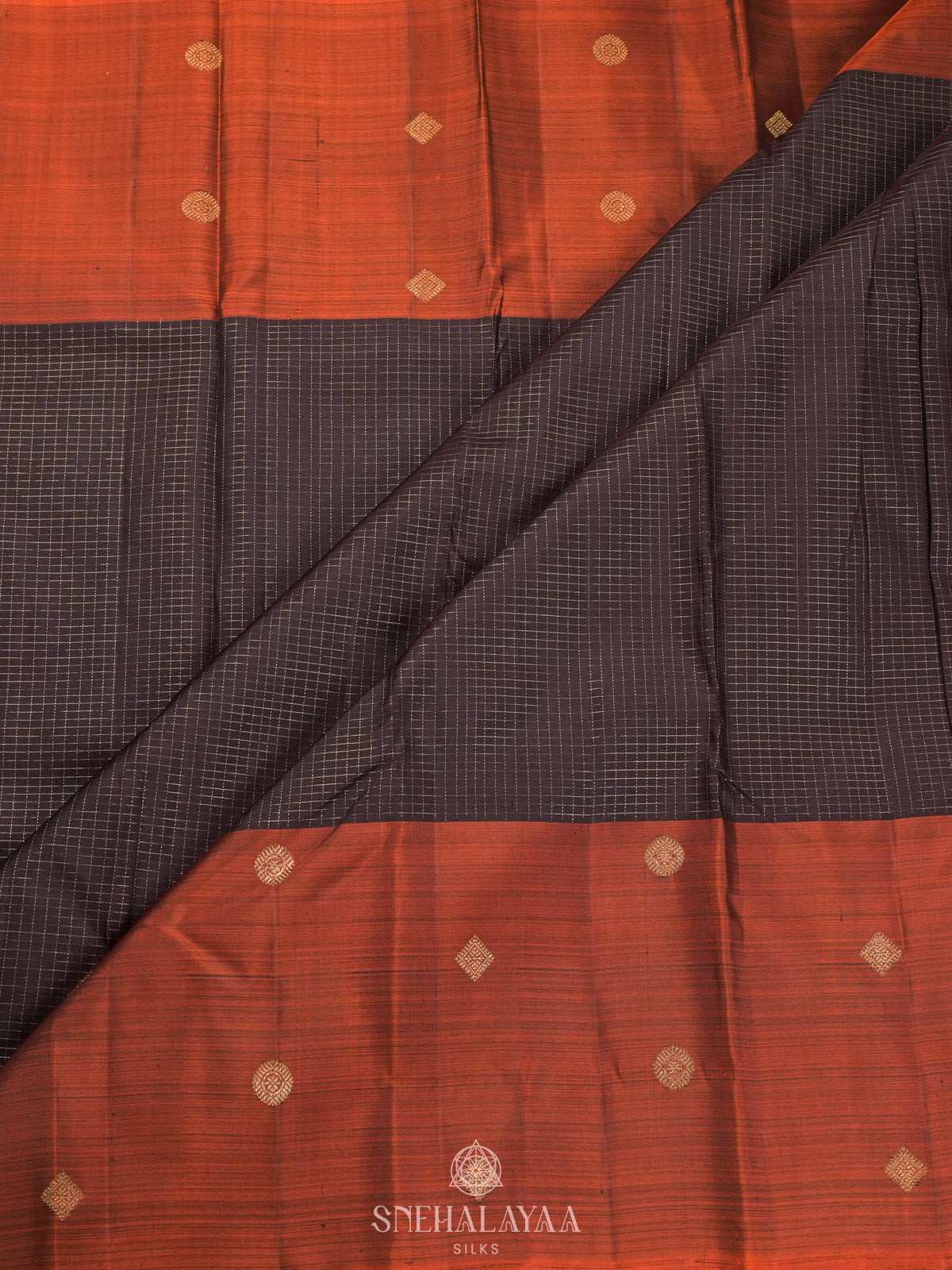 Burgundy Kanjivaram Silk Saree