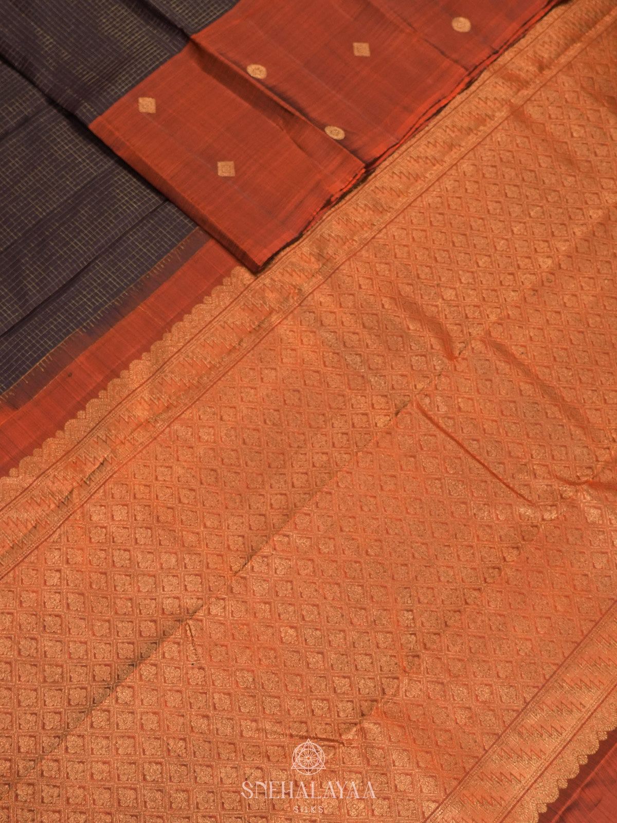 Burgundy Kanjivaram Silk Saree