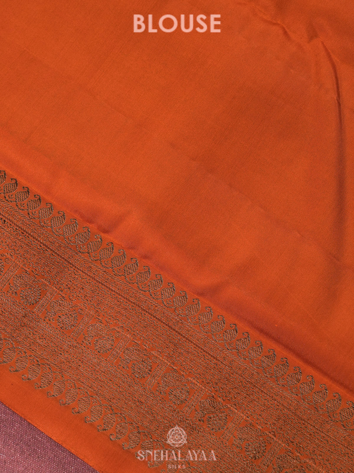 Orange Kanjivaram Silk Saree