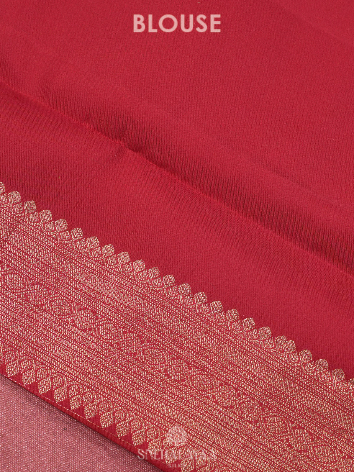 Ruby Red Kanjivaram Silk Saree