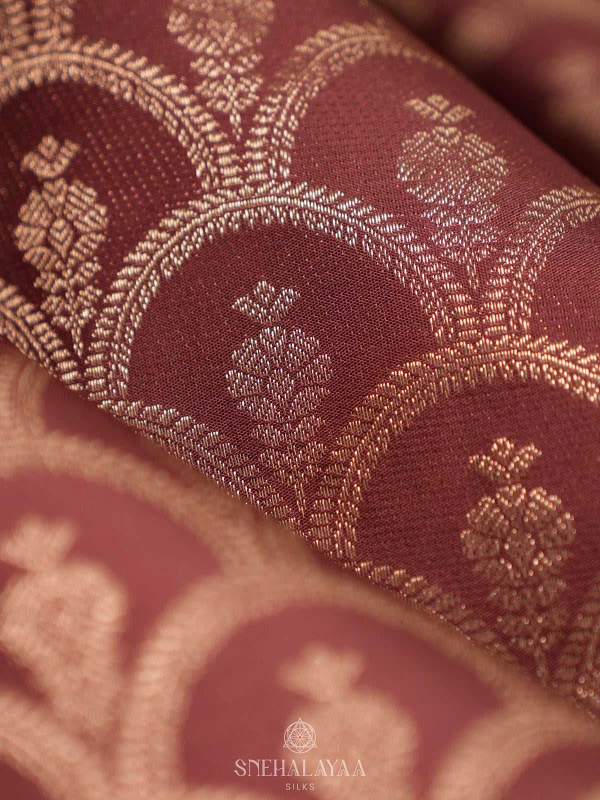Brown Kanjivaram Silk Saree