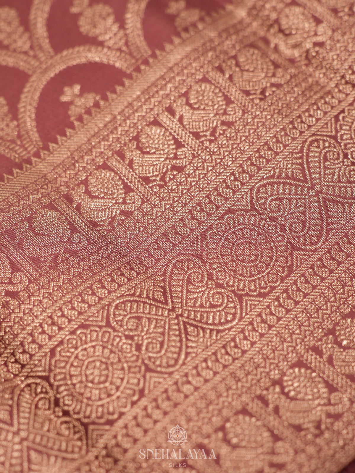 Brown Kanjivaram Silk Saree