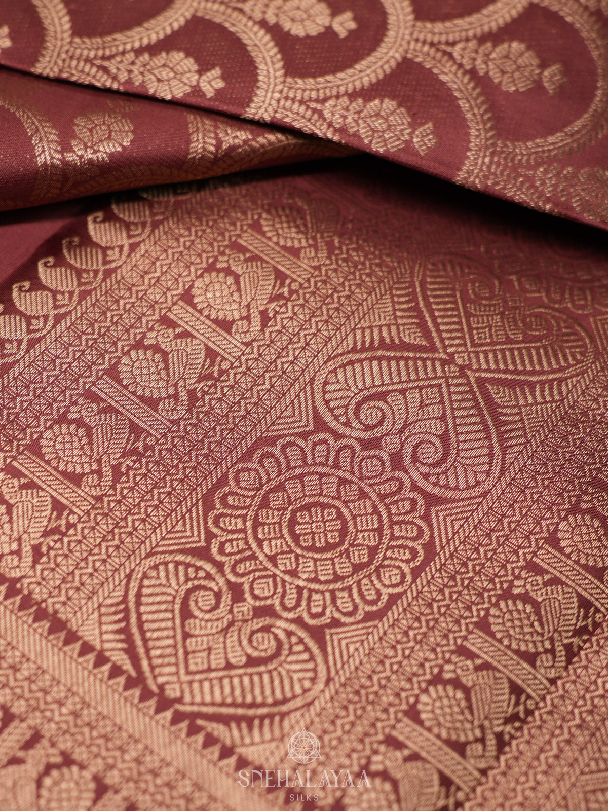 Brown Kanjivaram Silk Saree