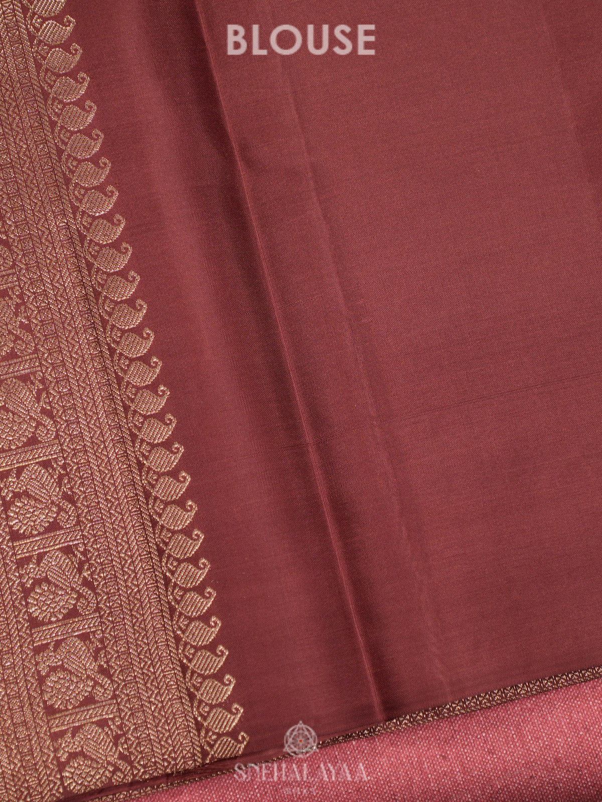 Brown Kanjivaram Silk Saree