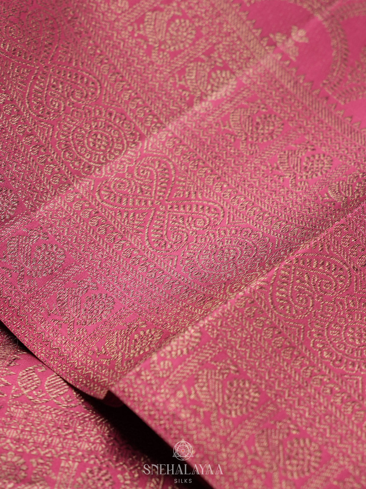 Pink Kanjivaram Silk Saree