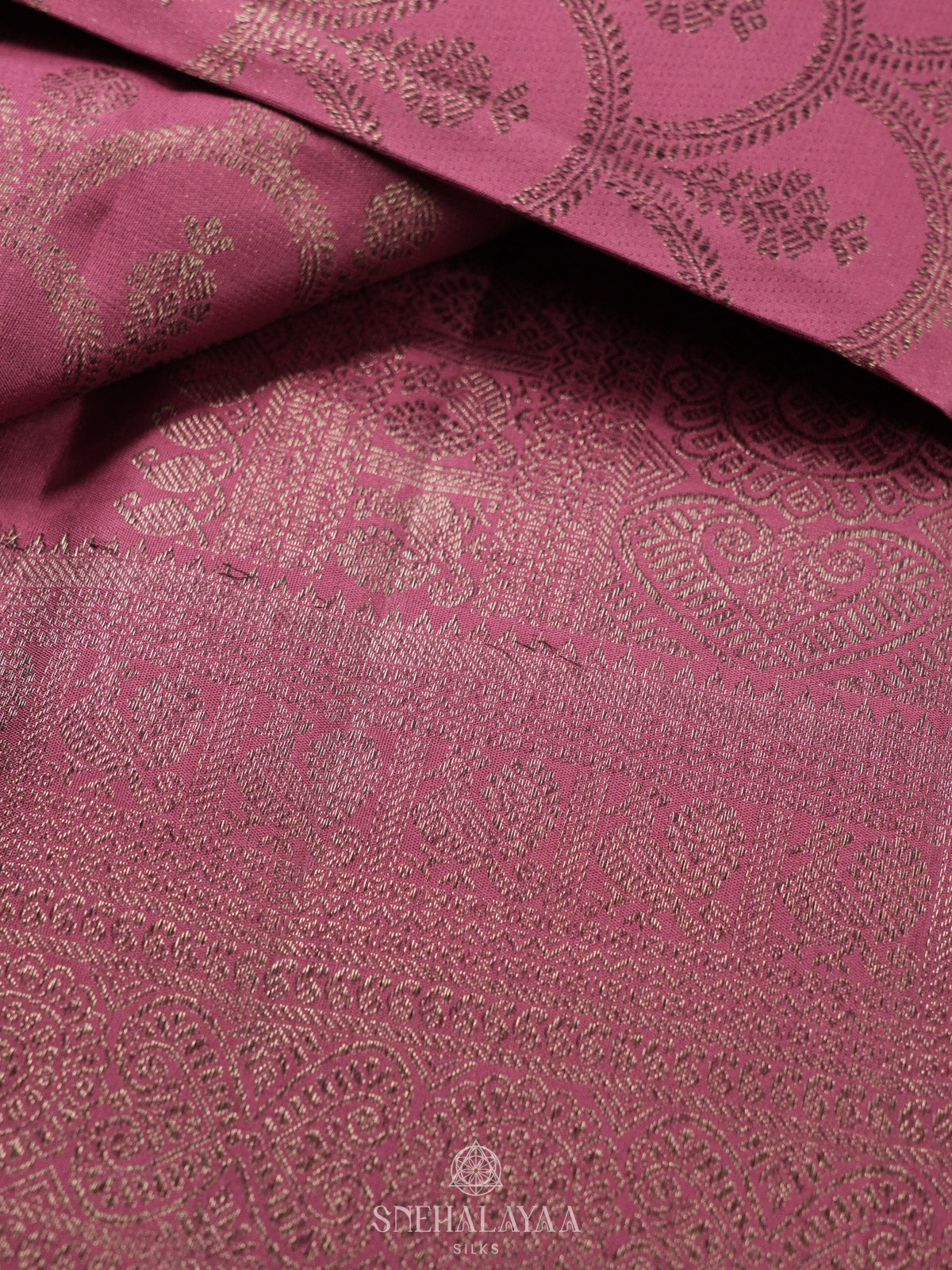 Pink Kanjivaram Silk Saree