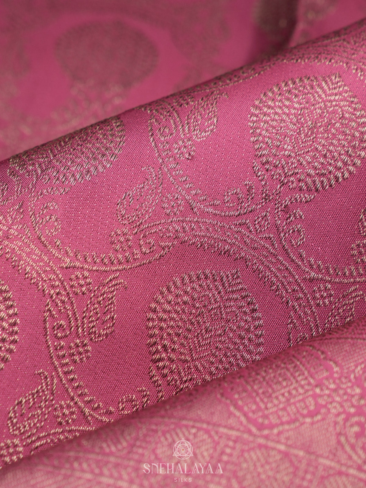 Pink Kanjivaram Silk Saree