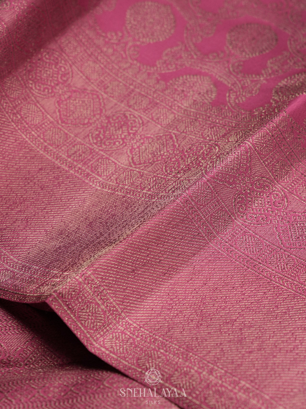 Pink Kanjivaram Silk Saree