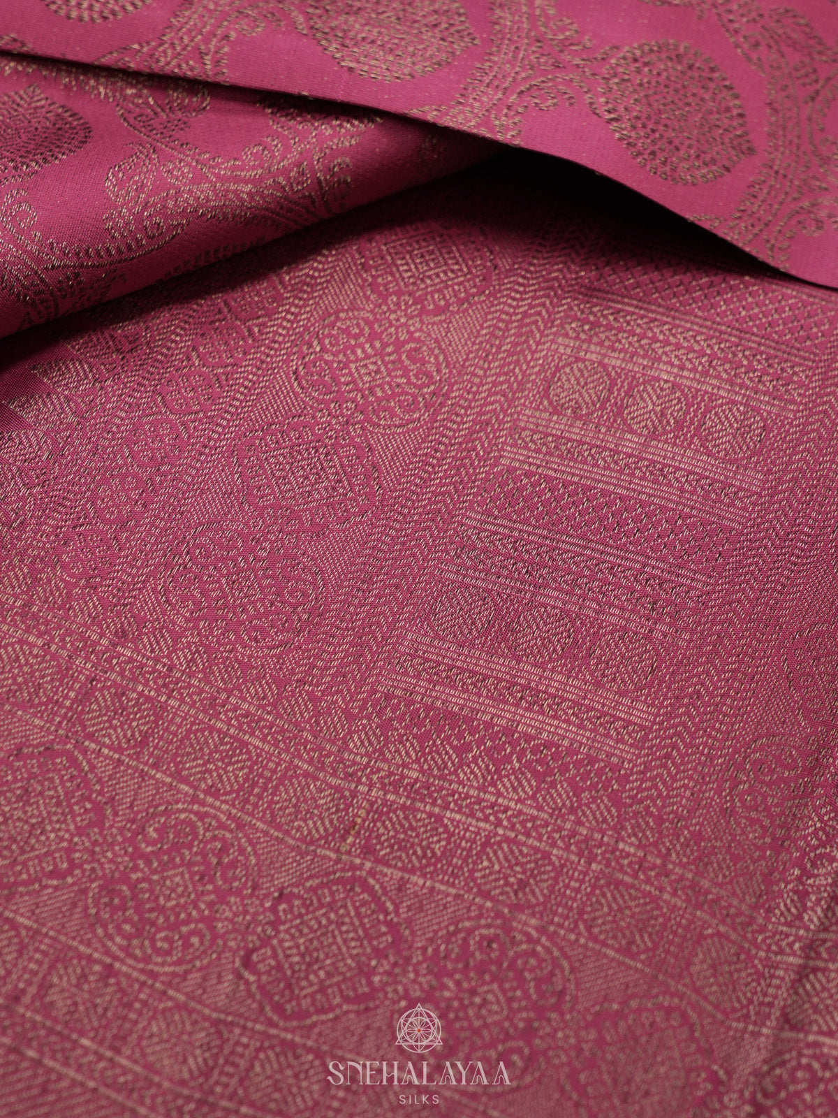 Pink Kanjivaram Silk Saree