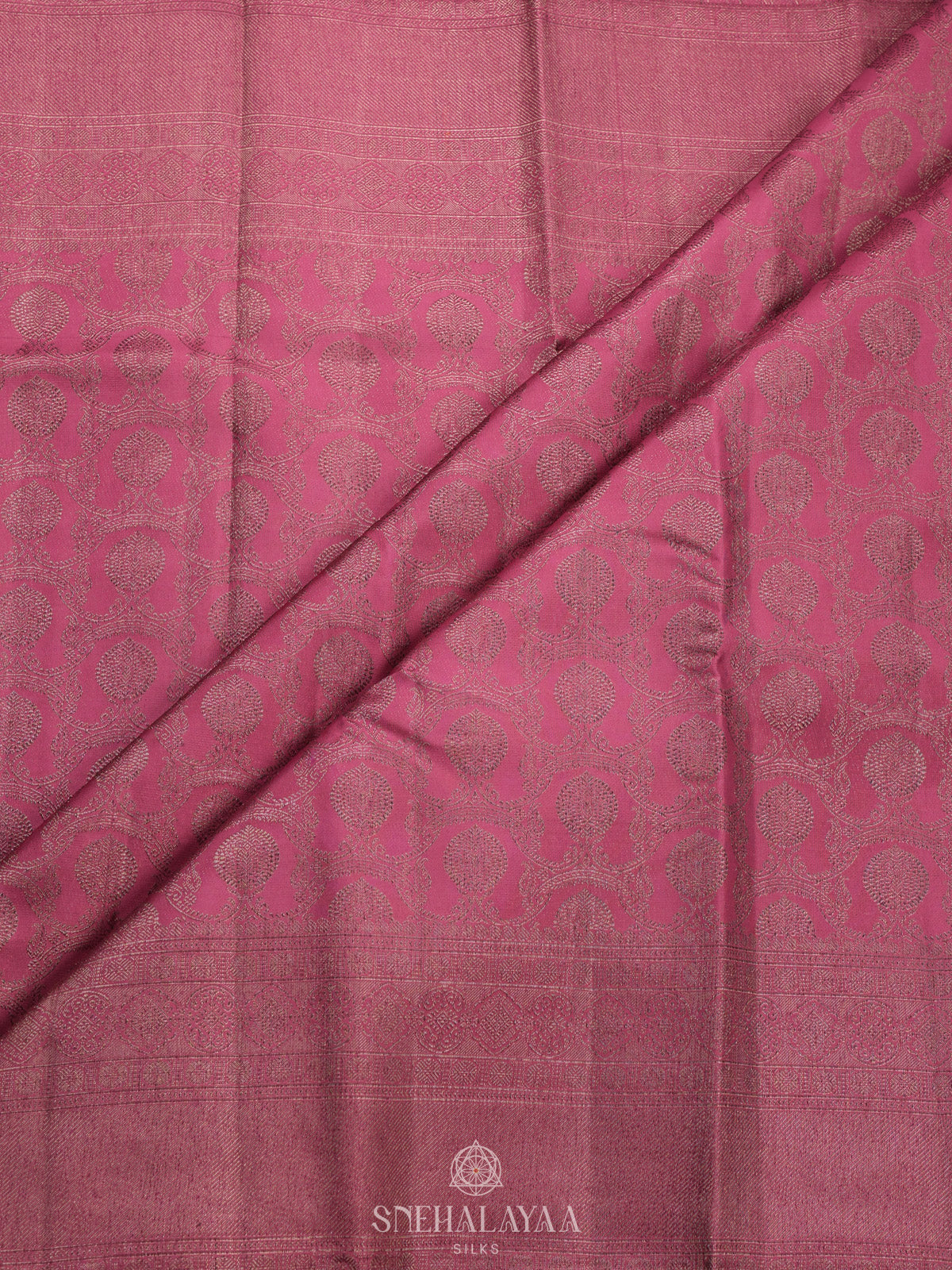 Pink Kanjivaram Silk Saree
