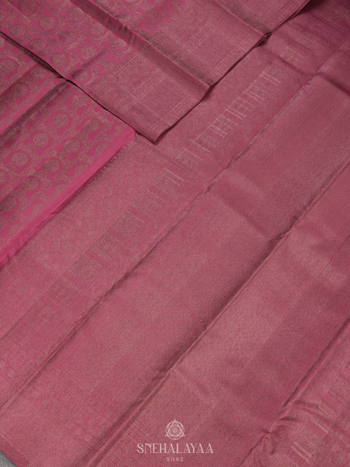 Pink Kanjivaram Silk Saree