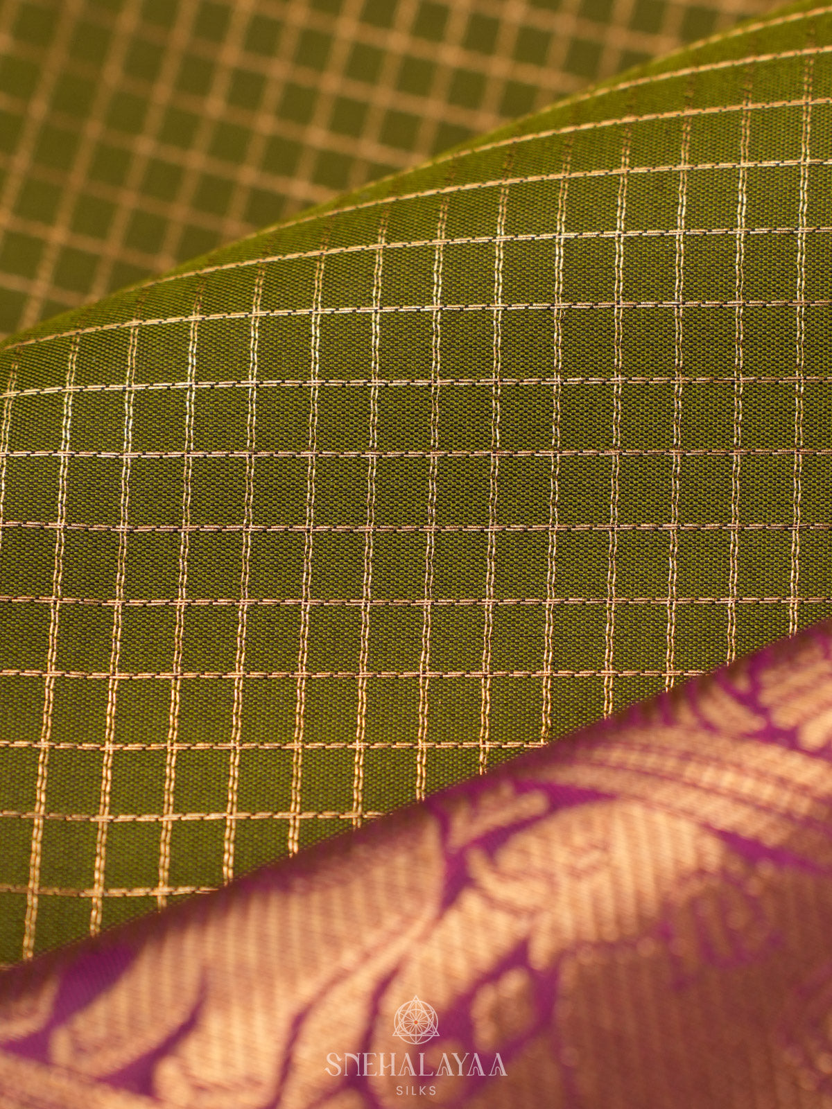 Forest Green Kanjivaram Silk Saree