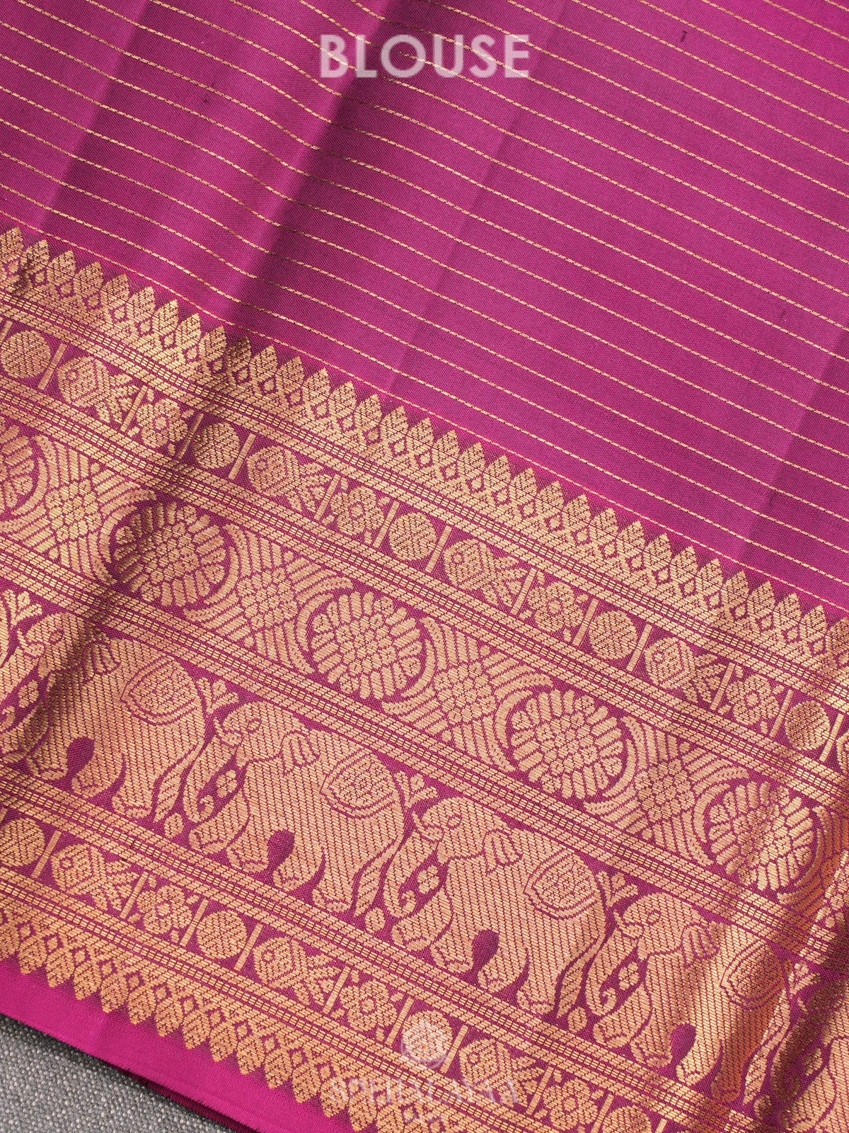 Forest Green Kanjivaram Silk Saree