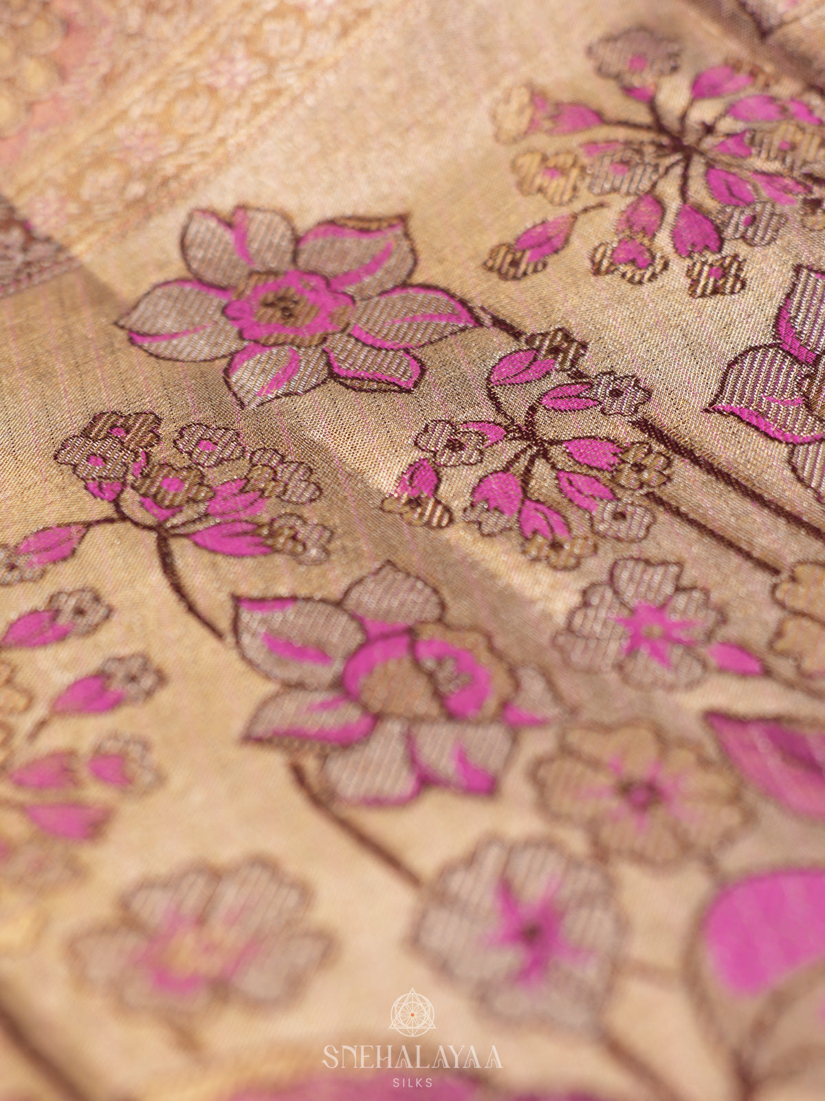 Rose Pink Kanjivaram Silk Saree