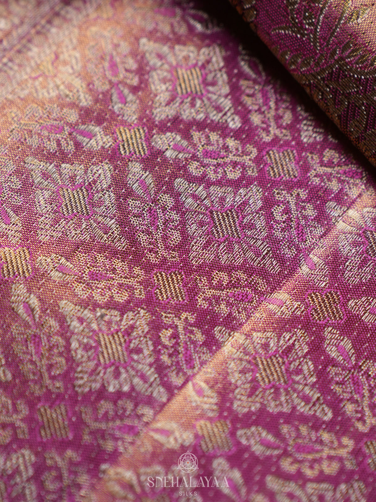 Rose Pink Kanjivaram Silk Saree