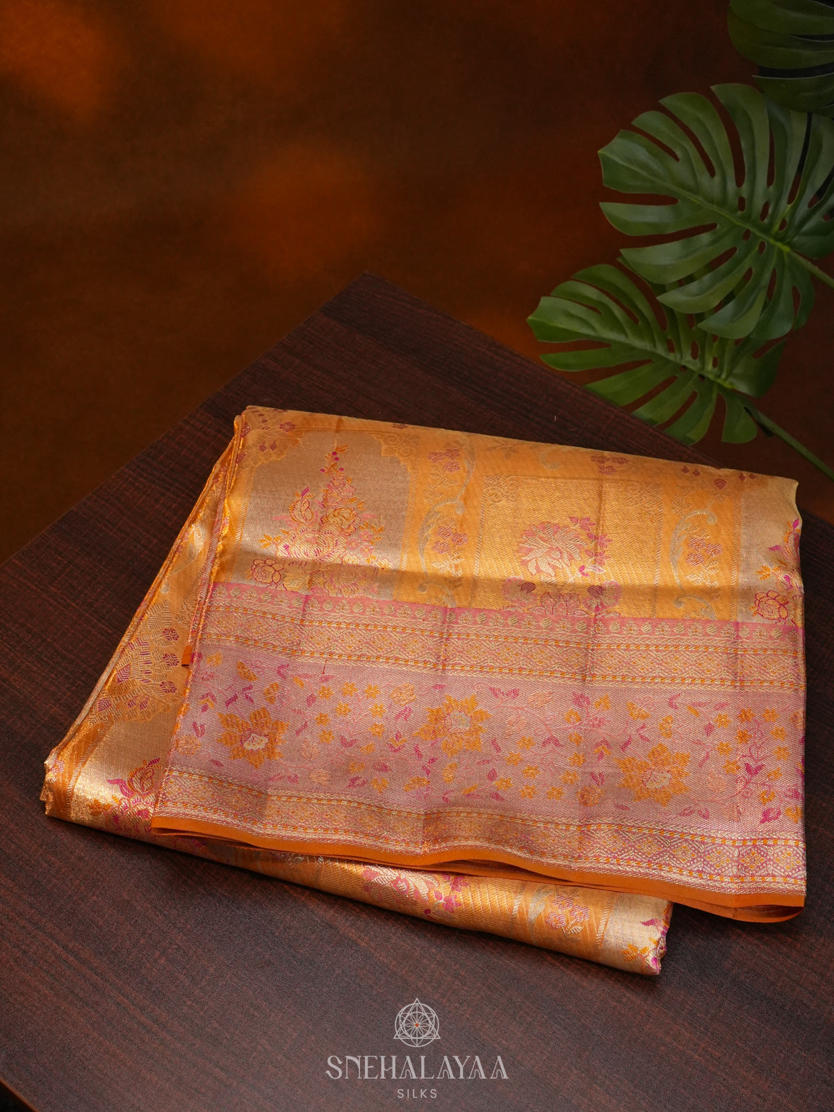 Golden Tissue Kanjivaram Silk Saree
