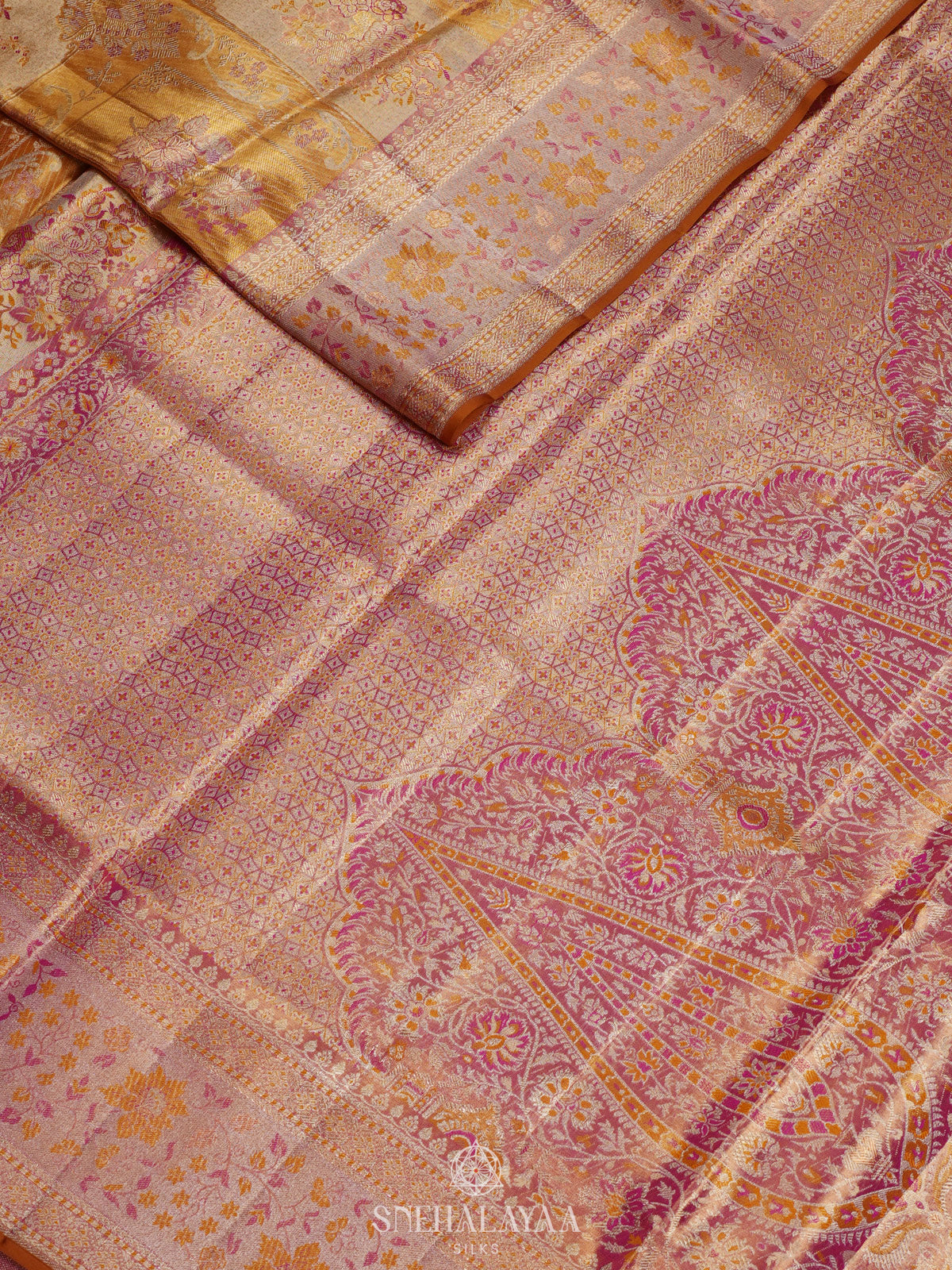 Golden Tissue Kanjivaram Silk Saree
