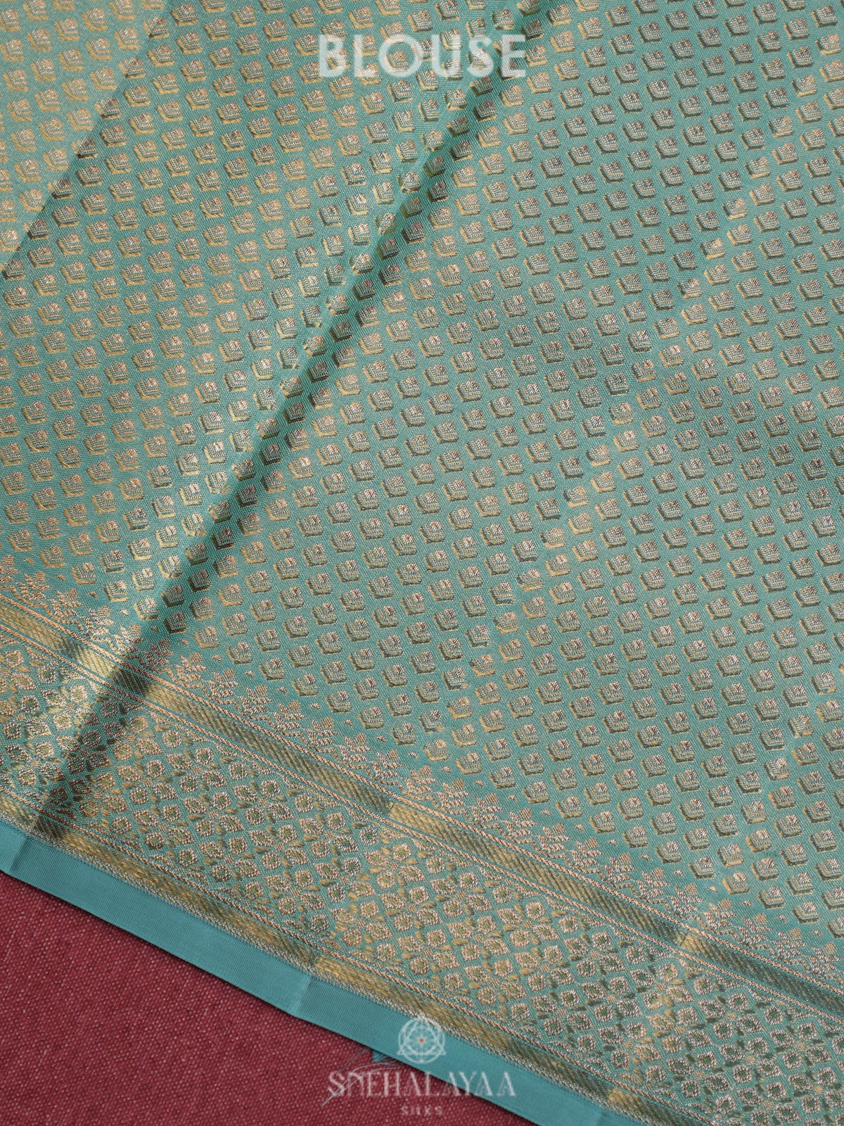 Mint Green Kanjivaram Silk Saree