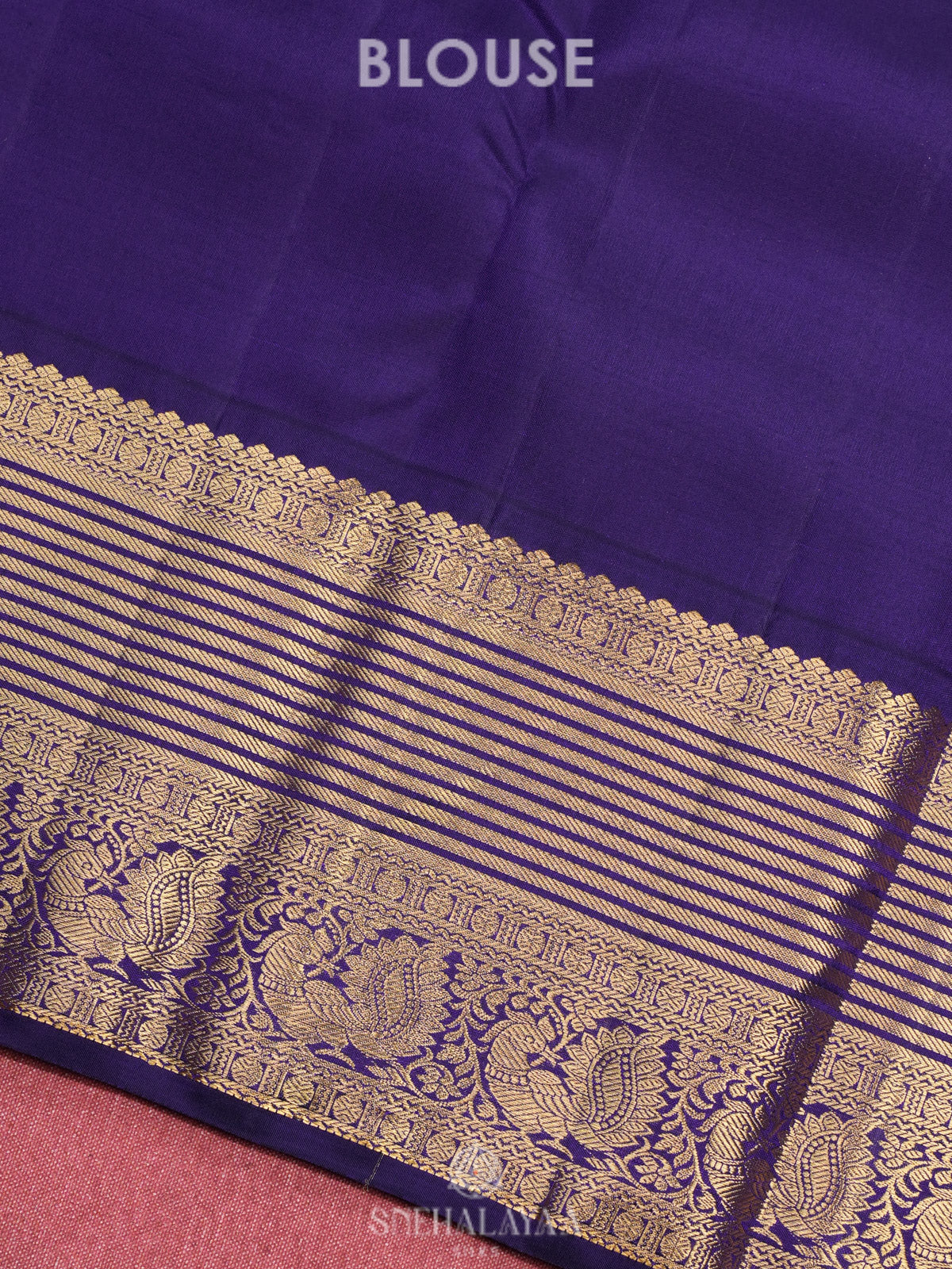 Ruby Red Kanjivaram Silk Saree