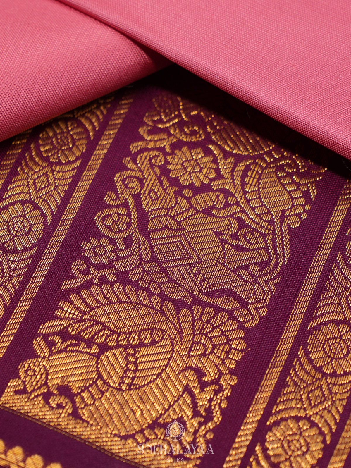 Pink Kanjivaram Silk Saree