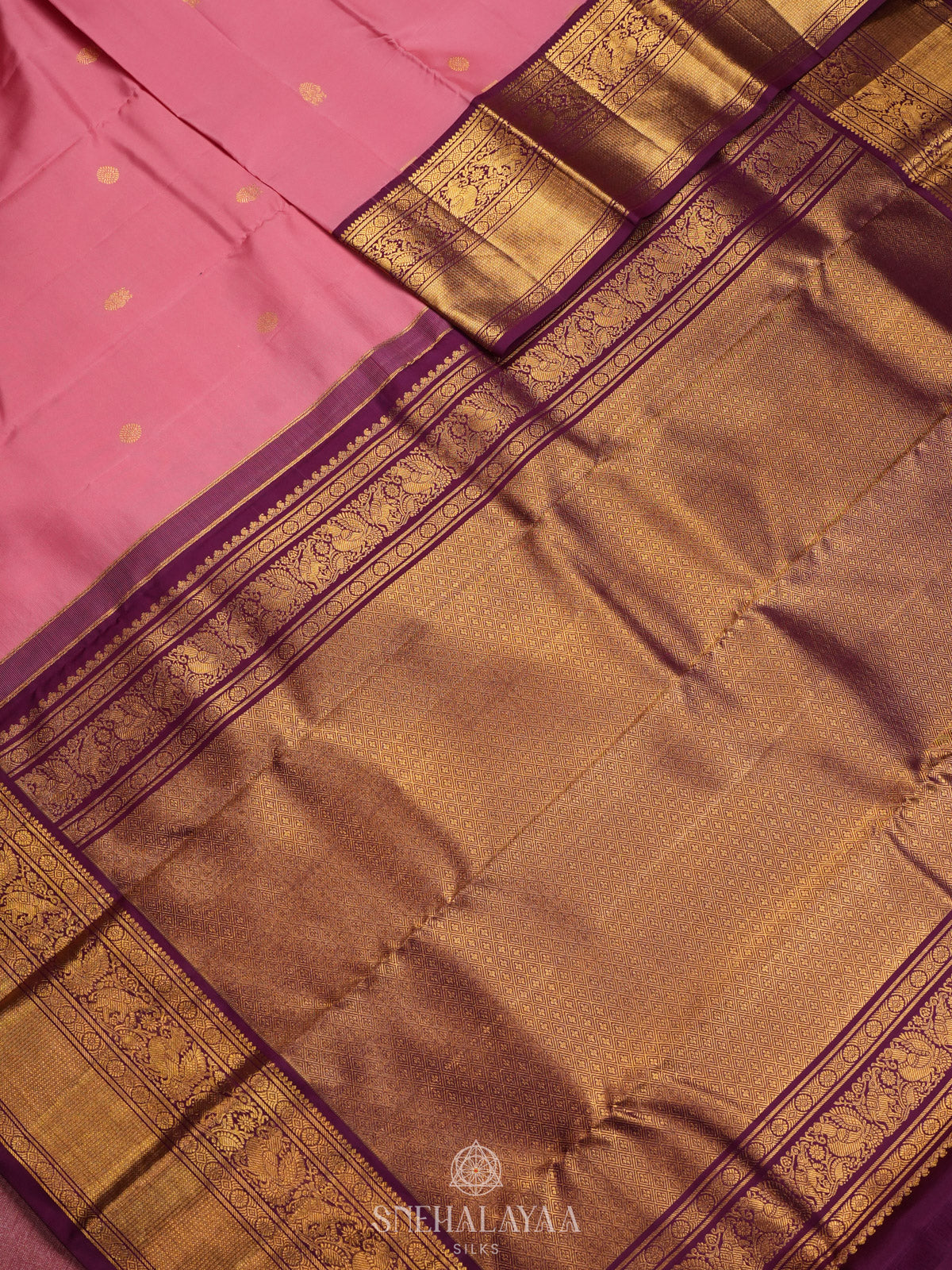 Pink Kanjivaram Silk Saree